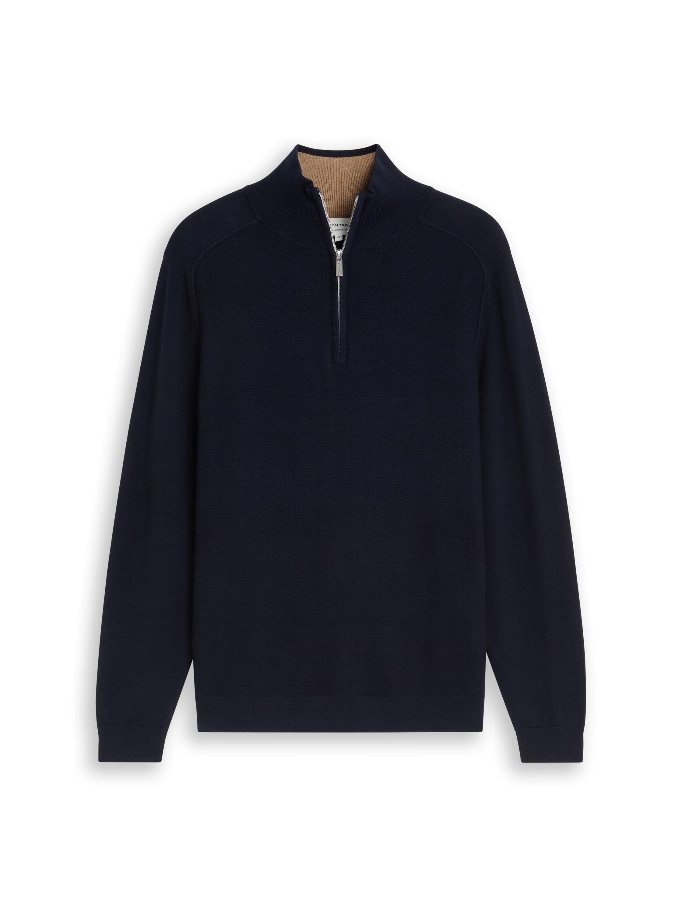 TOM TAILOR Troyer mit Logo Stickerei