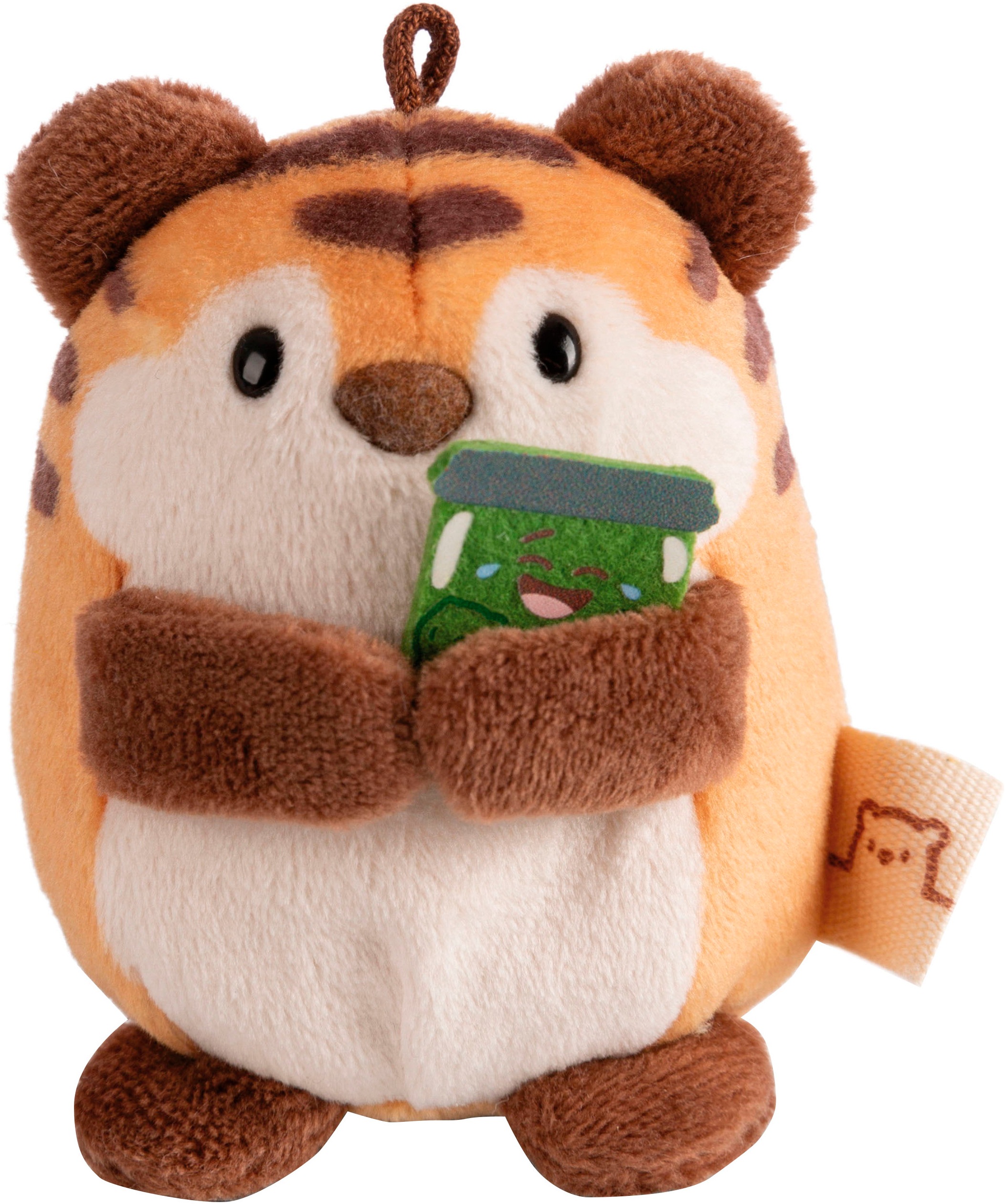 Nici Kuscheltier »mymochi, Set Tiger Tiggy 8 cm mit Gurkenglas und Hamburgerkostüm«