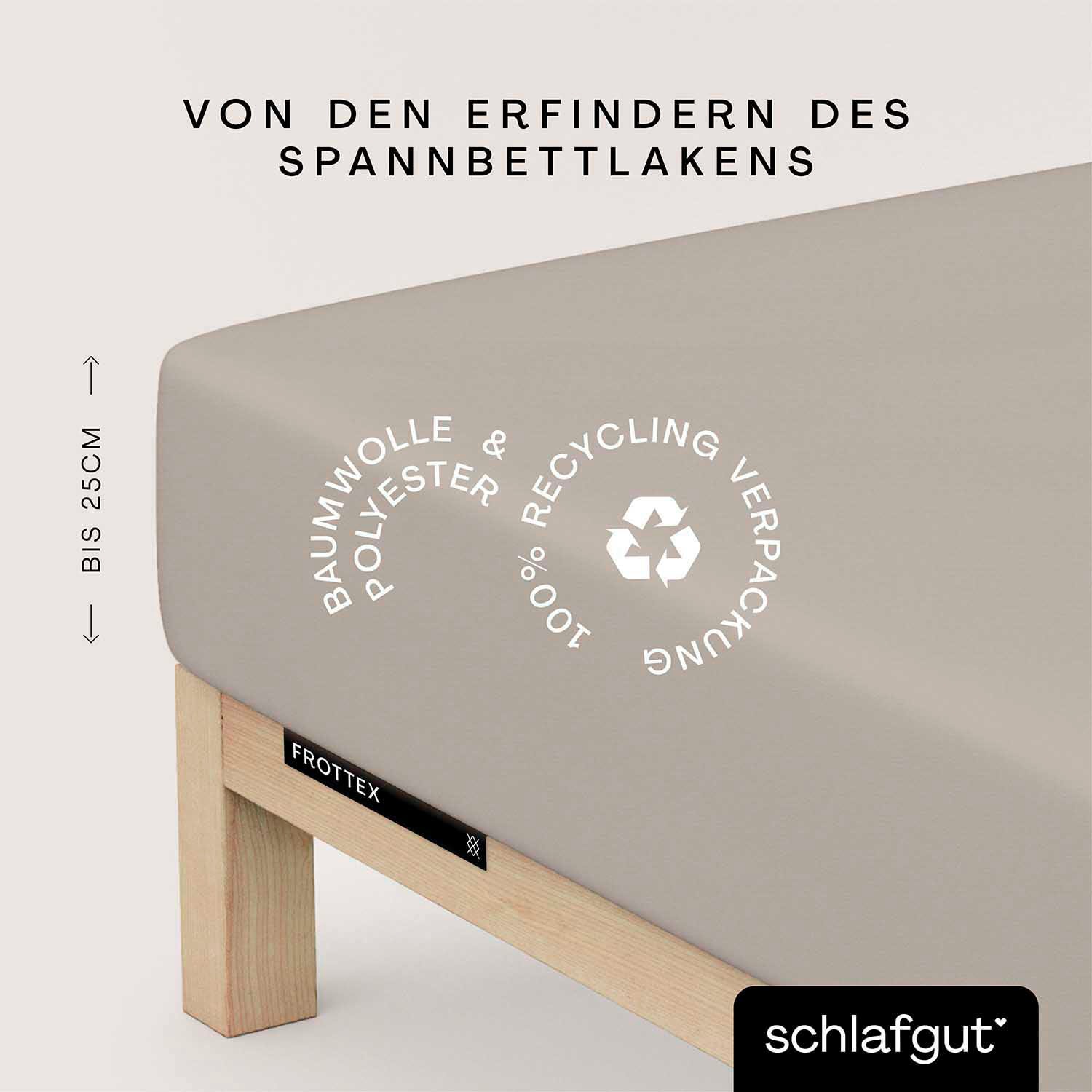 Schlafgut Spannbettlaken »Frottex«, 100% Frottee