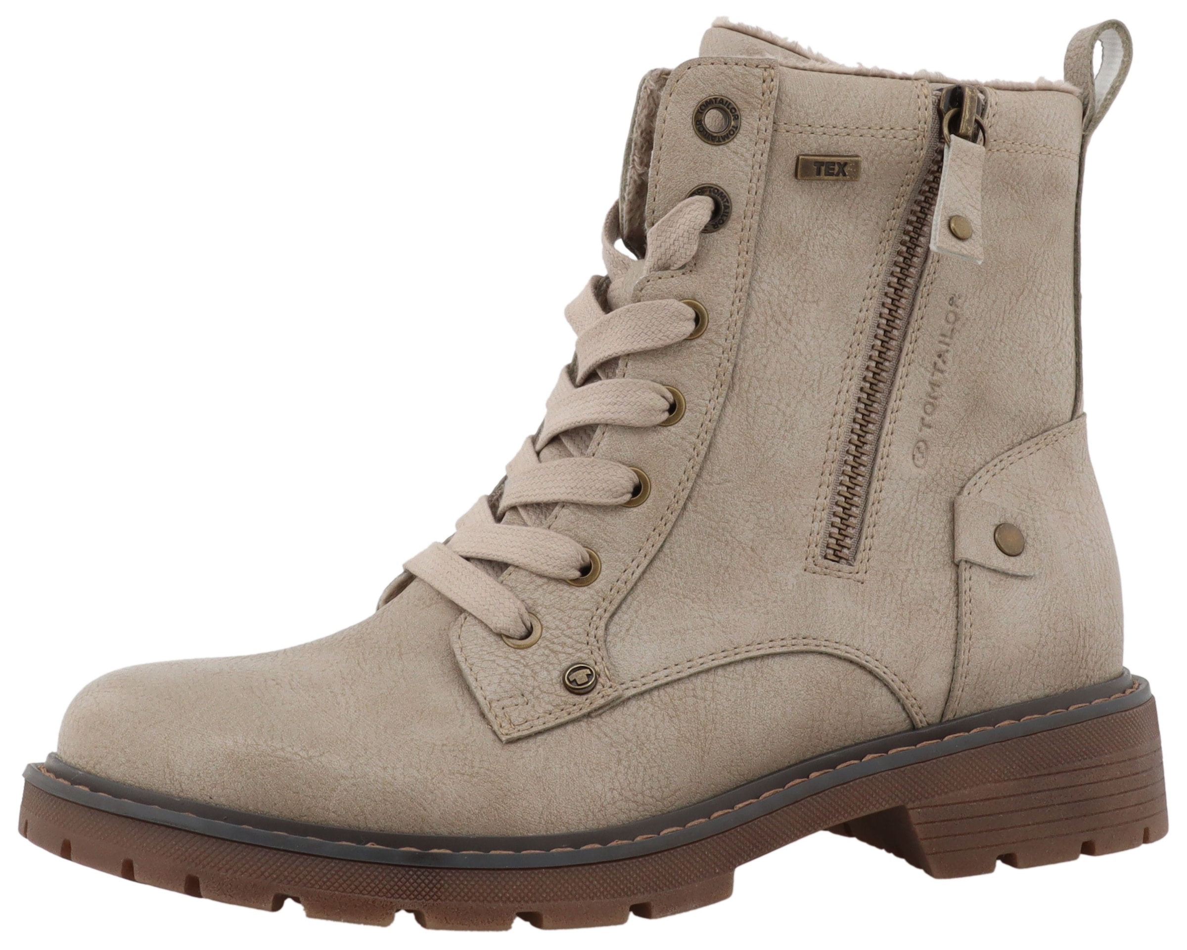 TOM TAILOR Winterboots  Workerboots, Hiking Boot mit Blockabsatz