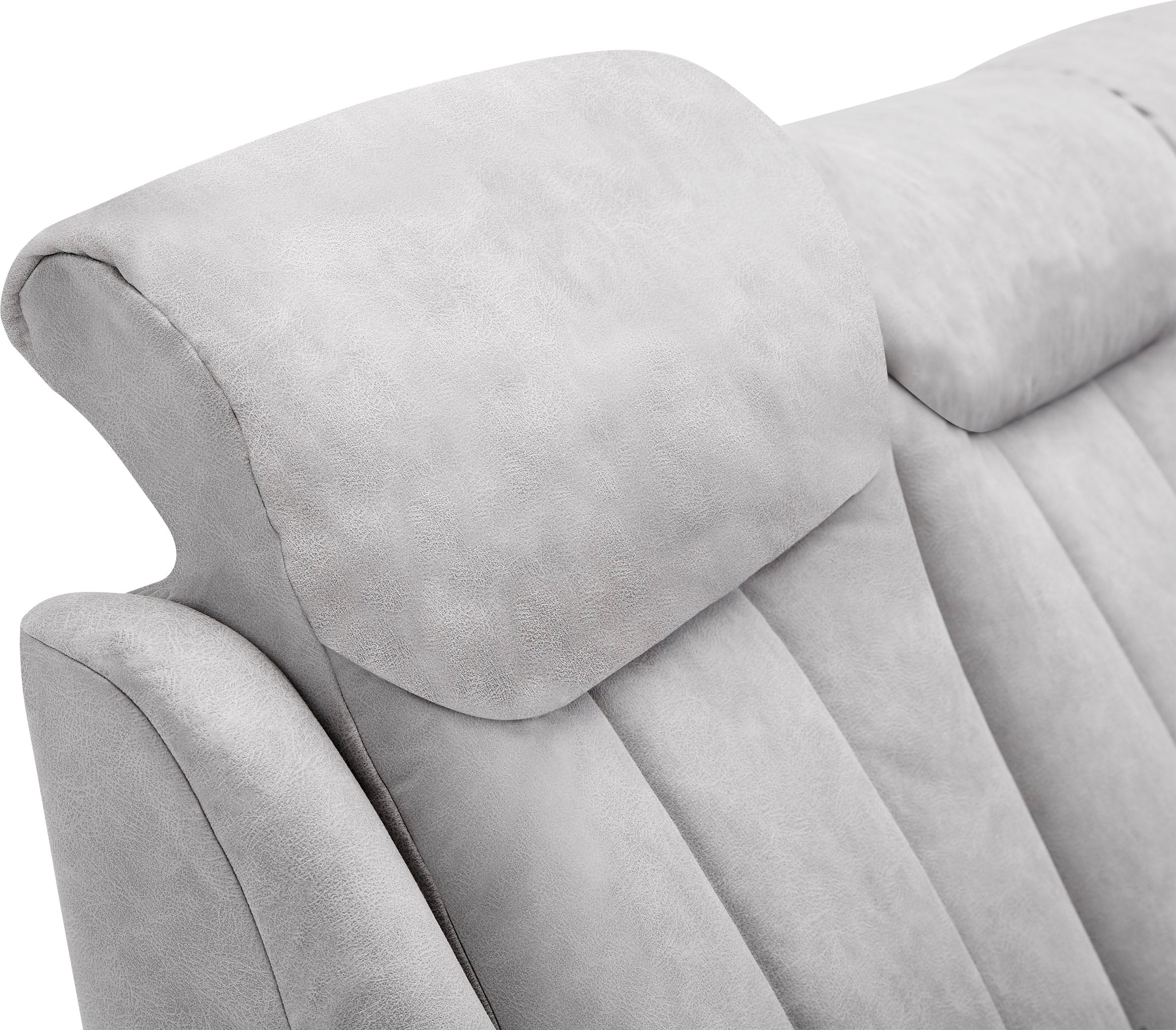 VILLA BECK Polstergarnitur »Lugano«, (Set, 3 tlg.), Kopfteilverstellung, in Sitzhöhe 46 cm, 3-Sitzer und 2x Sessel