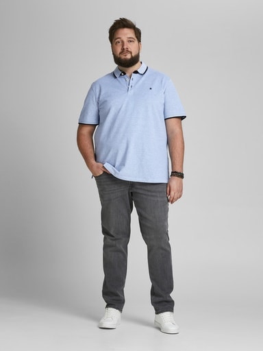 Jack & Jones PlusSize Poloshirt »JJEPAULOS POLO SS NOOS PLS«, mit Logo Stickerei