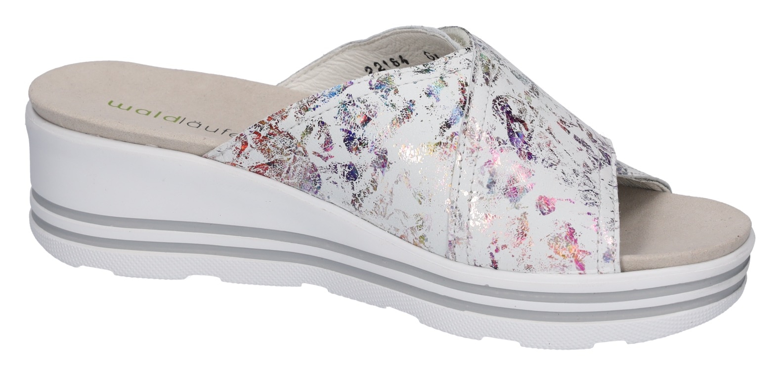 Waldläufer Keilpantolette »H-MICHELLE«, Sommerschuh, Bequemschuh mit Klettverschluss. H-Weite