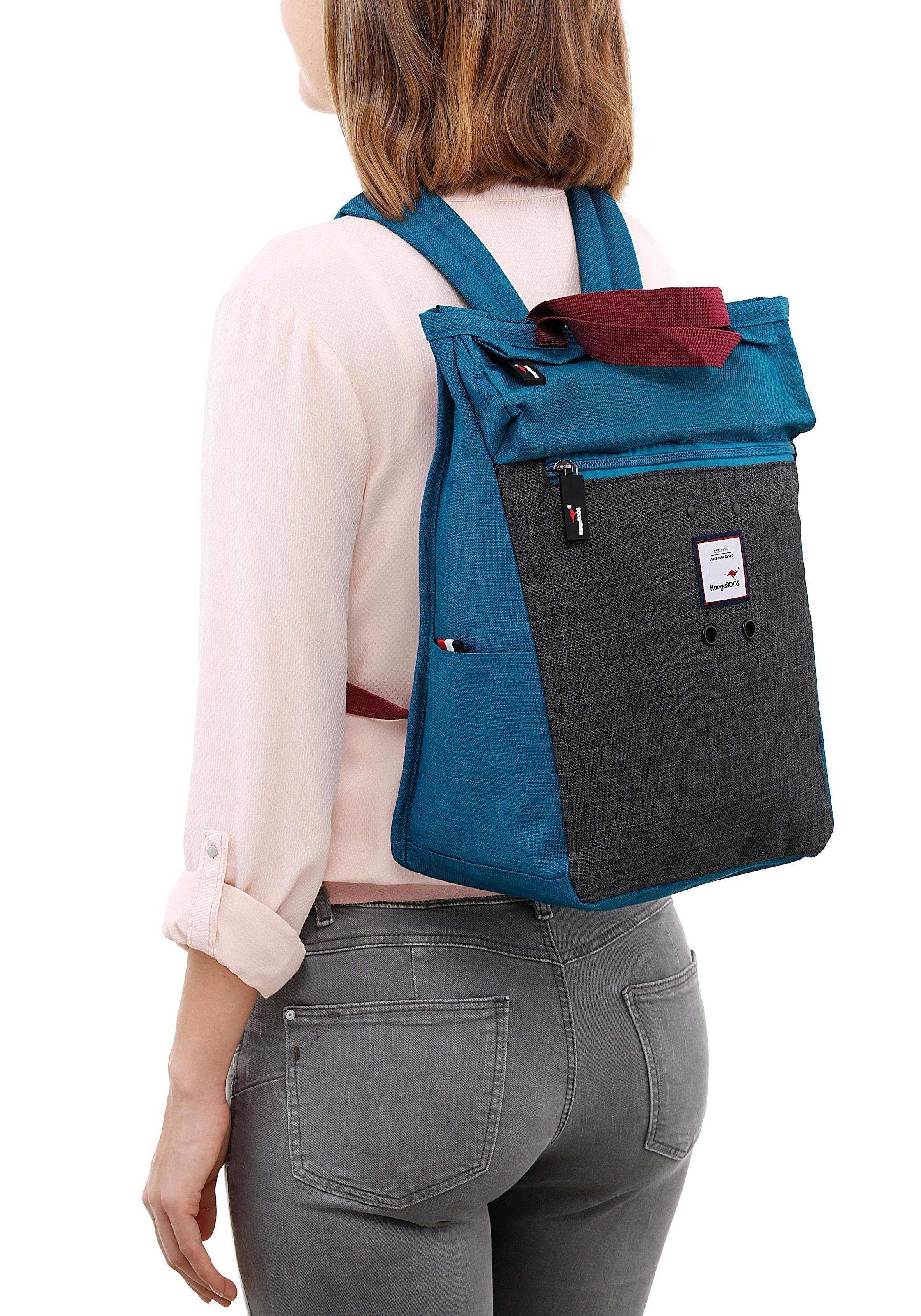 KangaROOS Cityrucksack, kann auch als Tasche getragen werden