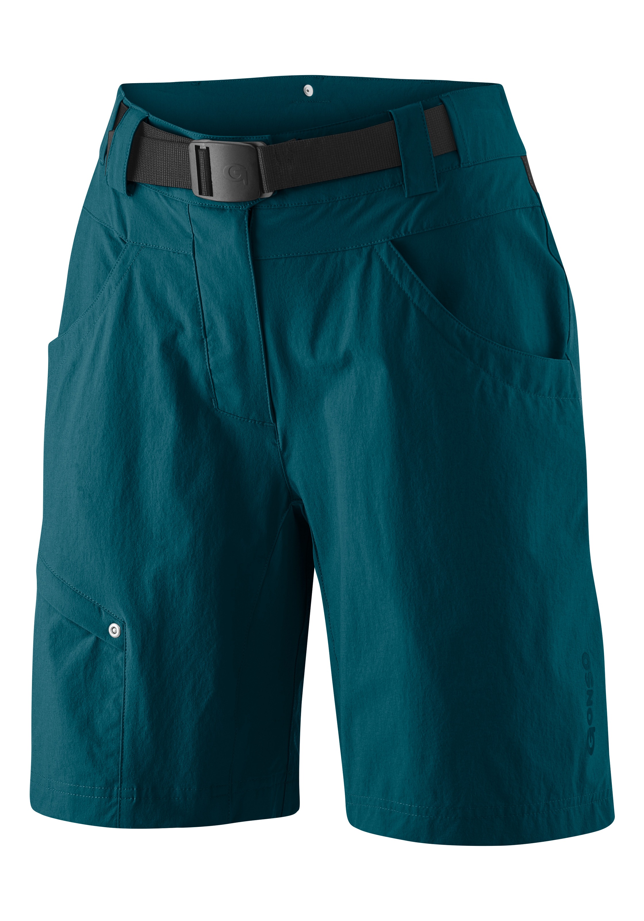 Gonso Fahrradhose »Mira Basic«, kurze Damen Radhose mit Sitzpolster, wasserabweisend, inkl. Gürtel