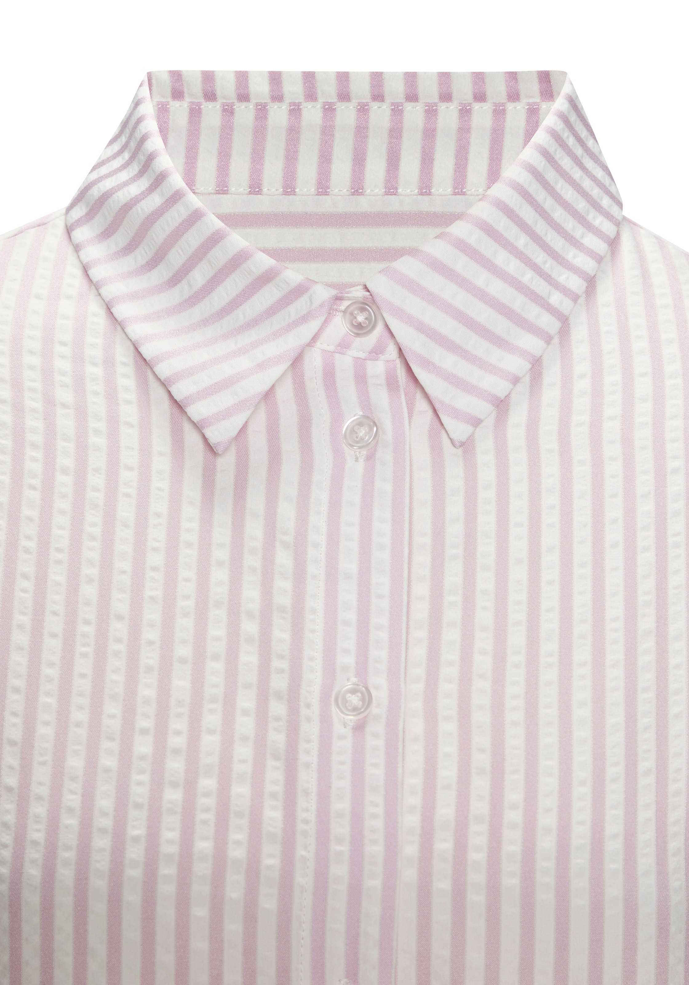 Vivance Hemdbluse mit Streifenmuster, bügelfreie Qualität