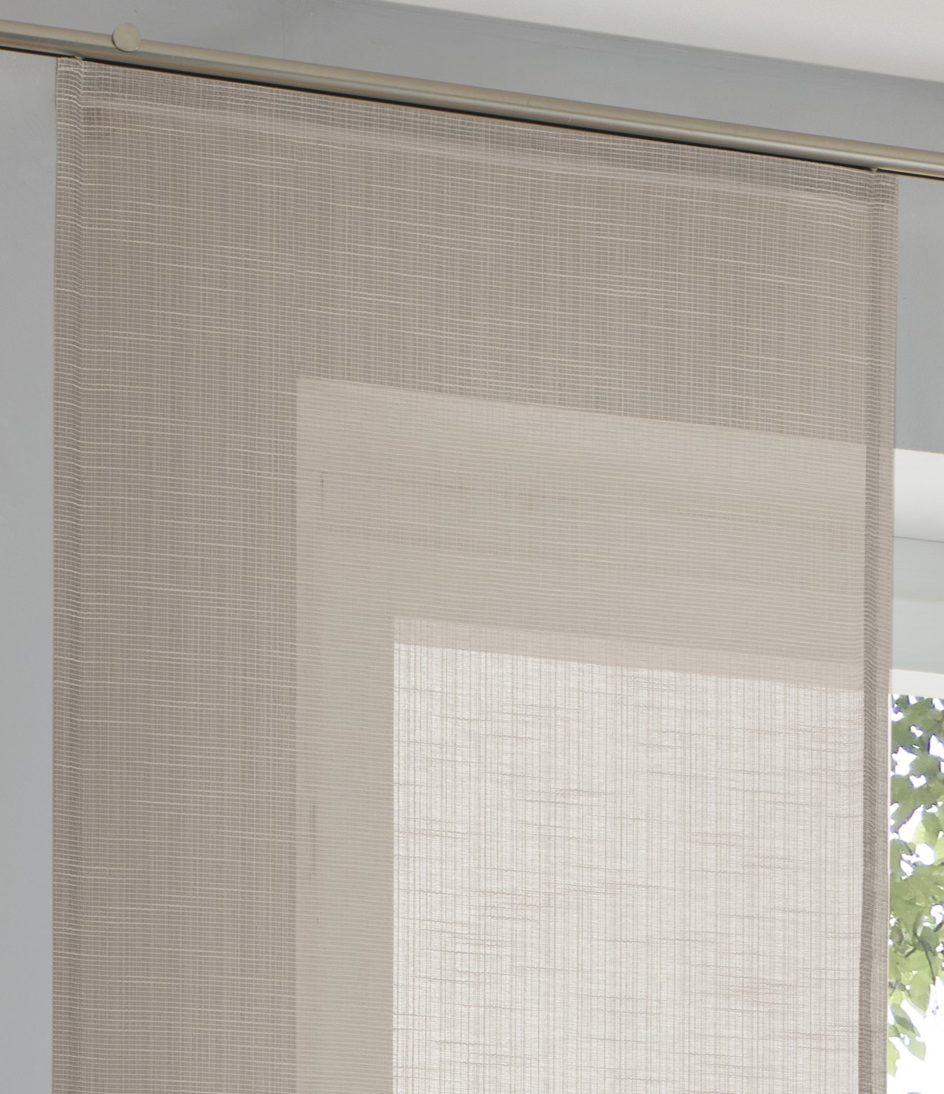 Kutti Schiebegardine »Boston Schiebevorhang« Paneelwagen 1 Stk. tlg. Schiebevorhang uni (1 St)