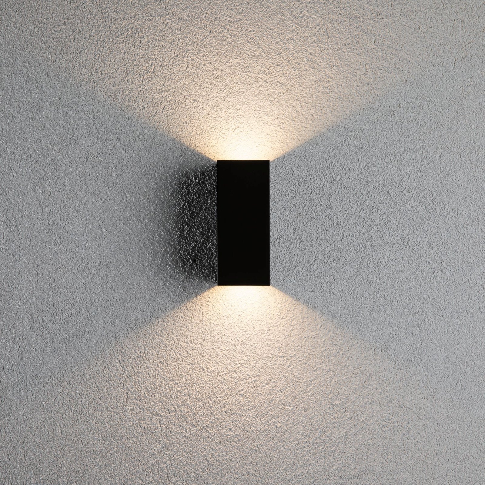 Paulmann LED Außen-Wandleuchte »Flame eckig 65x70mm 3000K 2x2,8W 2x290lm 230V Anthrazit Aluminium«, 2 flammig, IP44