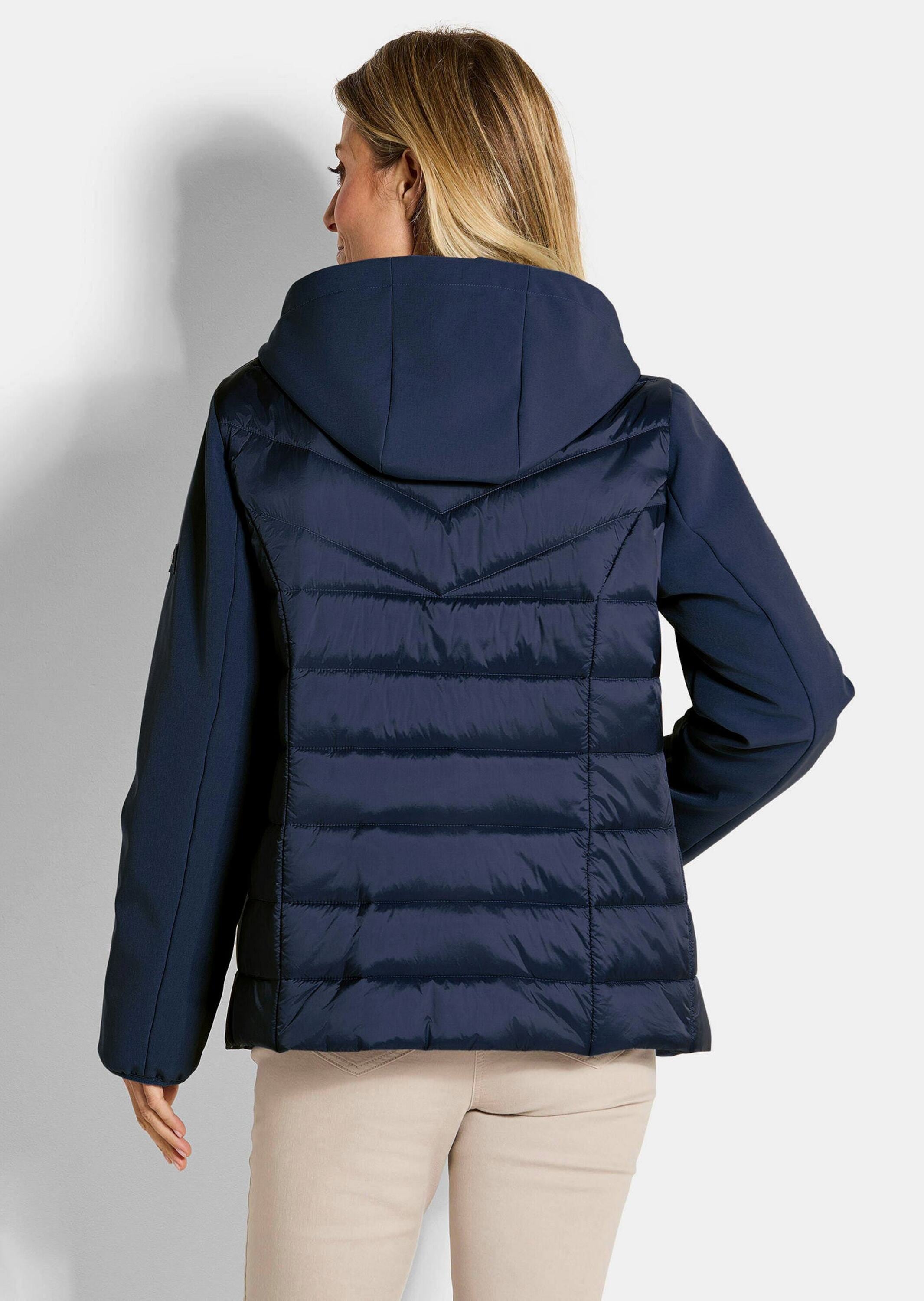 GOLDNER Kurzjacke »Kurzgröße Steppjacke mit Ärmeln aus Softshell«
