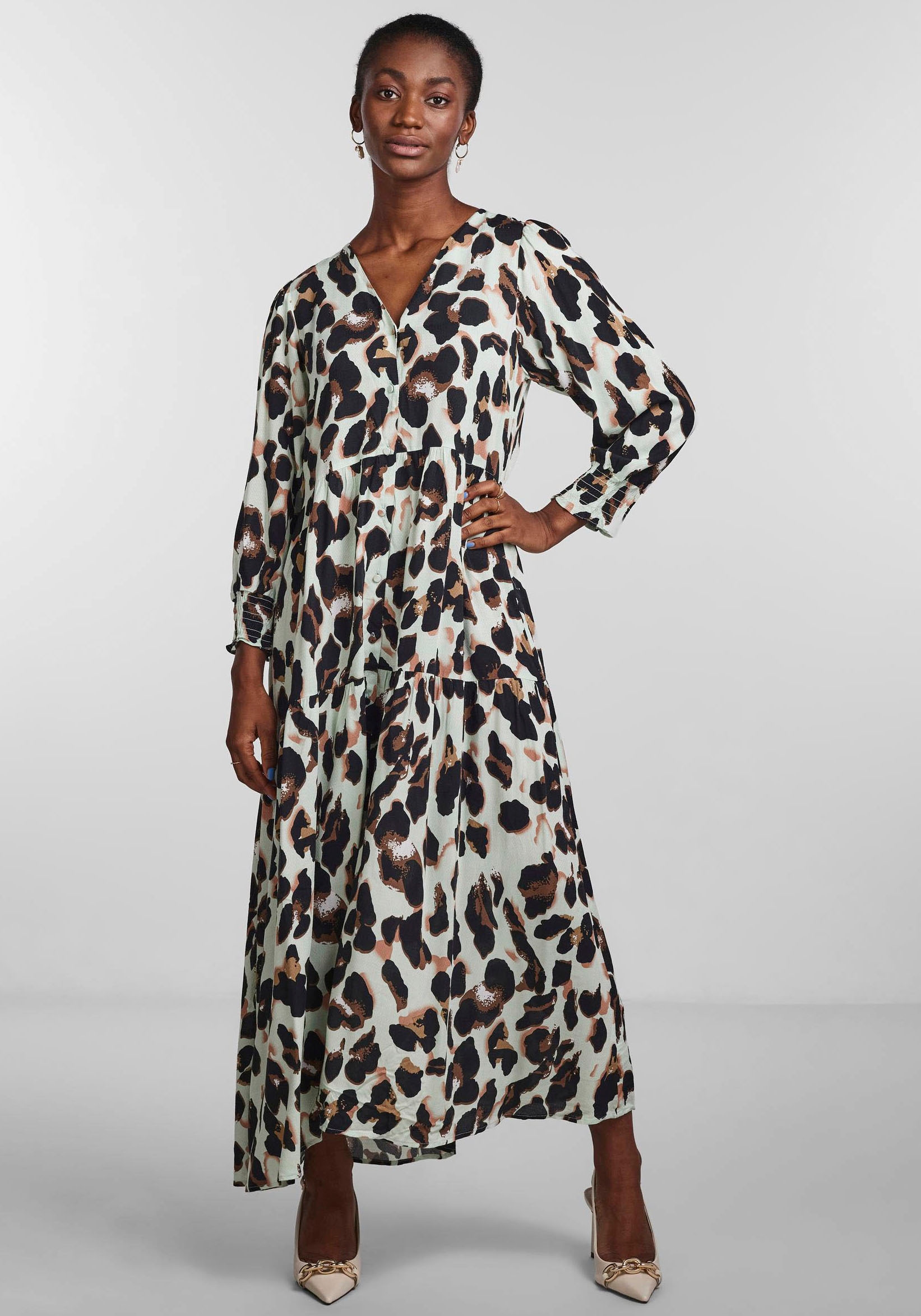Y.A.S Midikleid »YASALIRA 3/4 LONG DRESS« im OTTO Online Shop