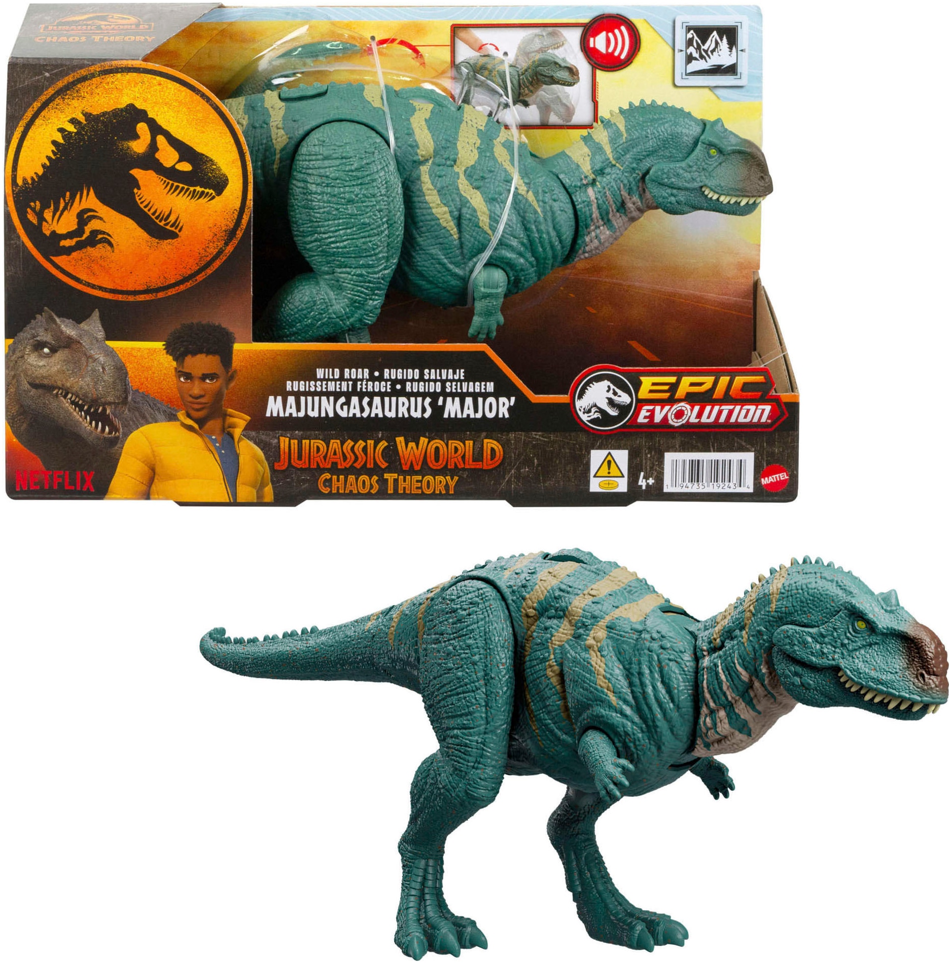 Actionfigur »Jurassic World - Majungasaurus«, mit Beiß-Angriff und Brüllgeräusch