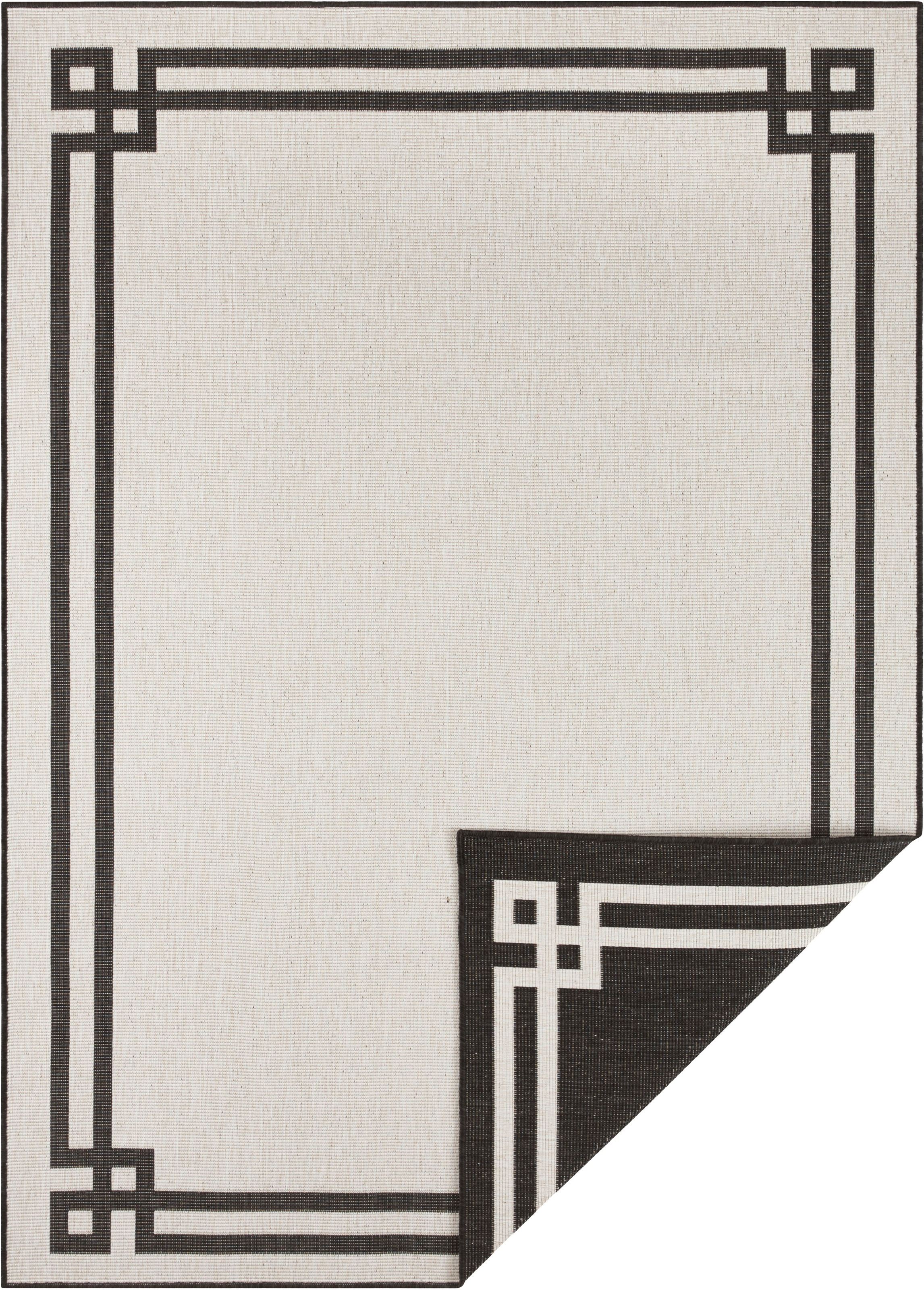 NORTHRUGS Teppich »Manito«, rechteckig, 5 mm Höhe, In-und Outdoor geeignet, Robust, Pflegeleicht, Flachgewebe, Wendbar