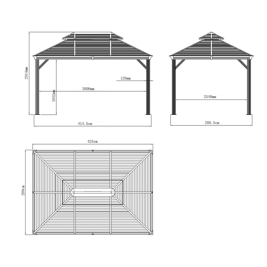 Sojag Pavillon »Mykonos 10x14«