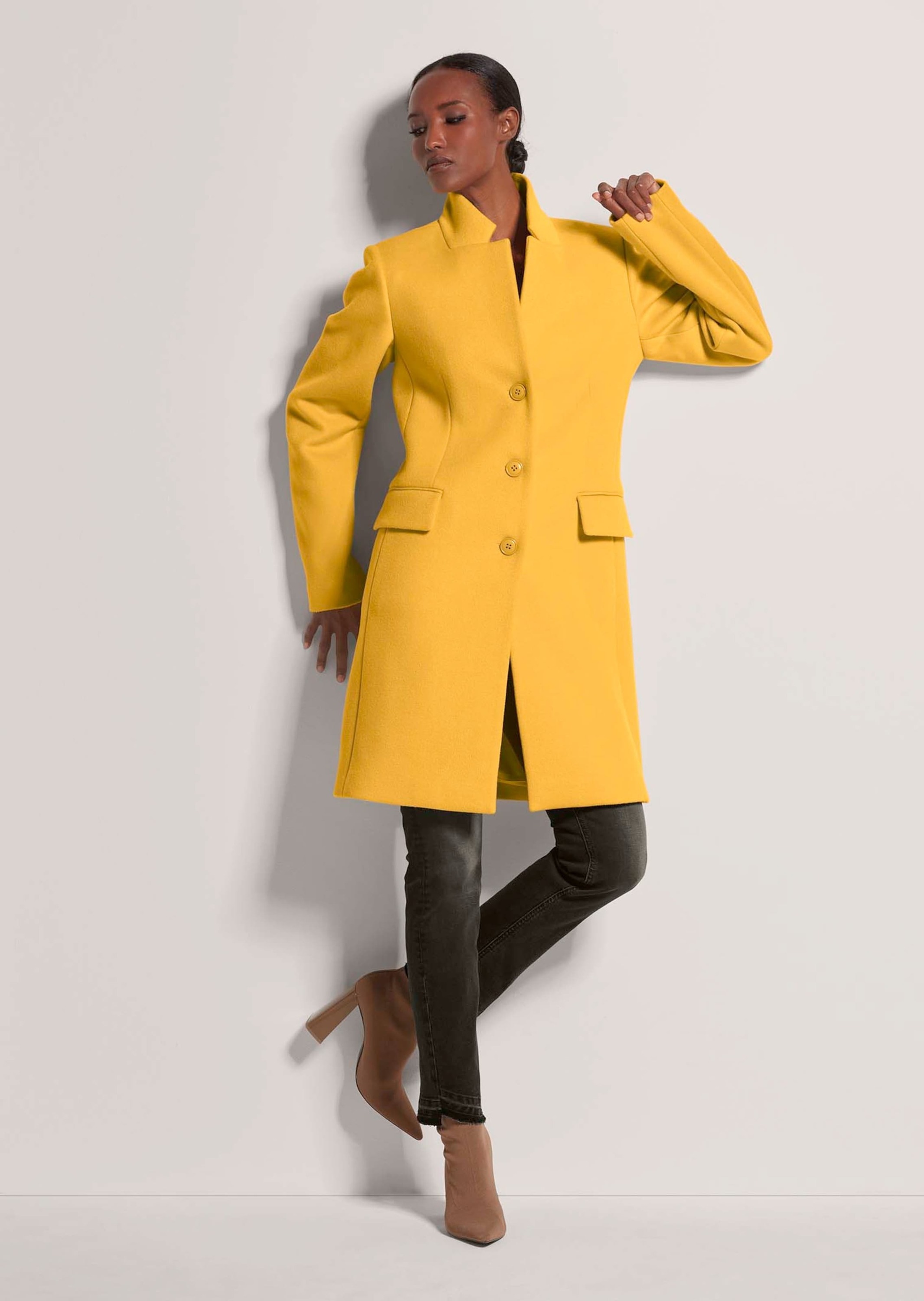 MADELEINE Langmantel »Mantel Kurzmantel mit Stehkragen«