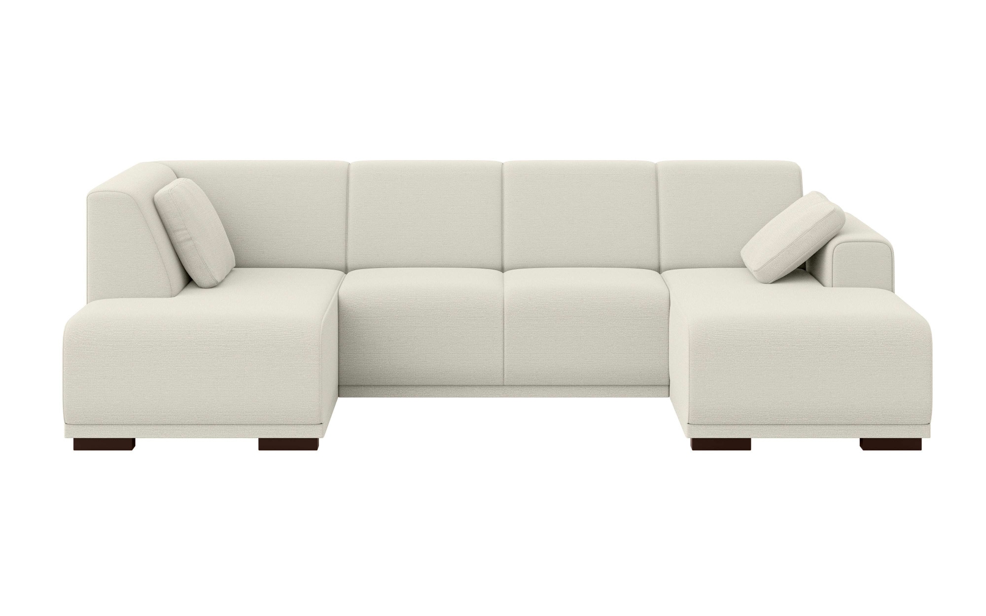 Home affaire Wohnlandschaft »BORNHOLM U-Form mit Recamiere rechts/links, B/T/H: 300/162/85 cm«, U-Form mit Wellenunterfederung, Recamiere rechts oder links bestellbar