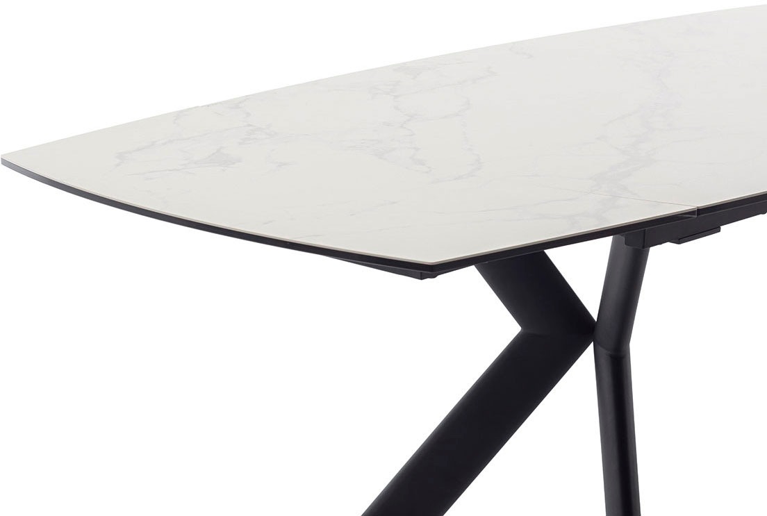MCA furniture Esstisch »OSSANA Vierfußtisch 180-260 cm«, (Einzelstück), Keramik,Metall,Stirnauszug,ausziehbar,Tischplatte 13 mm,8-10 Personen
