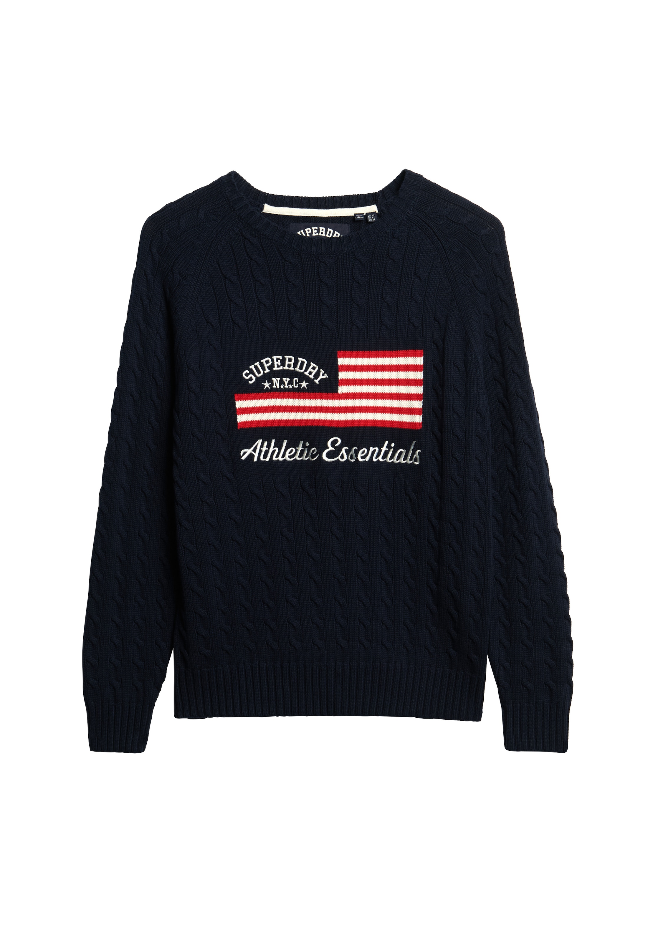 Superdry Strickpullover »SLOUCHY CABLE FLAG KNIT«