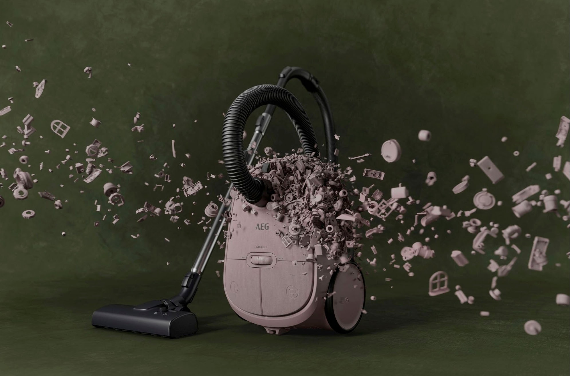 AEG Bodenstaubsauger »CLEAN 6000, hohe Saugleistung,«, 850 W, mit Beutel, inkl. Zusatzdüsen, 65 % Recyclingkunststoff