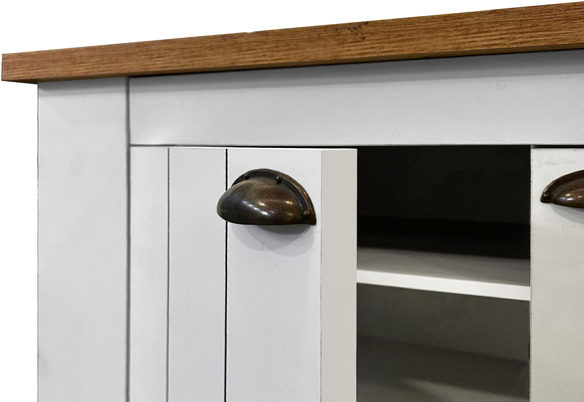 INOSIGN Schuhschrank »FIGO, Made in Italy – Schuhkommode,Schuhregal für ca. 60 Paar Schuhe«, (1 St.), 6-Türig, Siebdruck-dekorative Fräsungen, 20 Fächer, Höhe: 60 cm