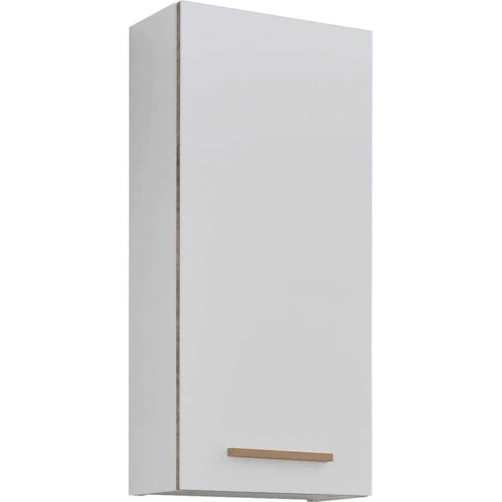 Saphir Hängeschrank »Quickset 931 Wand-Badschrank mit 1 Tür, Weiß Glanz, 30 cm breit«