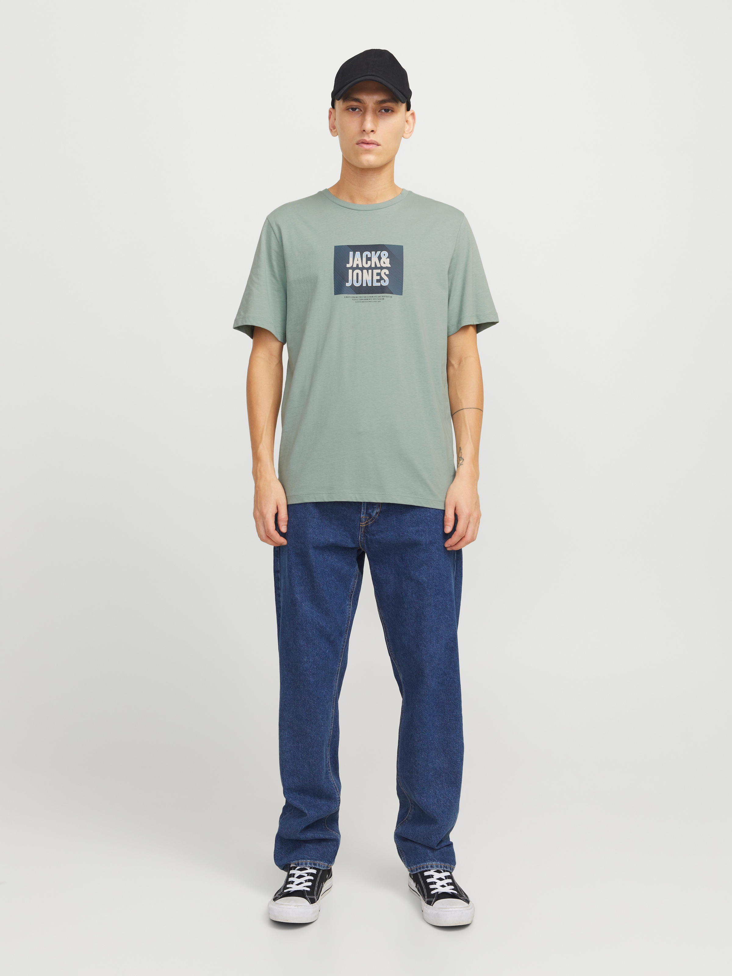 Jack & Jones Print-Shirt »JJHUDSON TEE SS CREW NECK«