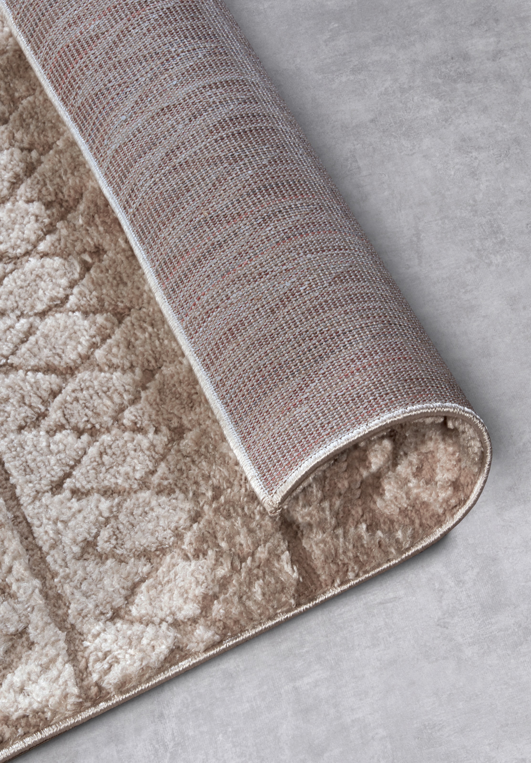 ELLE DECORATION Designteppich »Itinerance«, rechteckig, 18 mm Höhe, Hochflor, Shaggy, Läufer, weich, Langflor, modern, Hoch Tief Effekt
