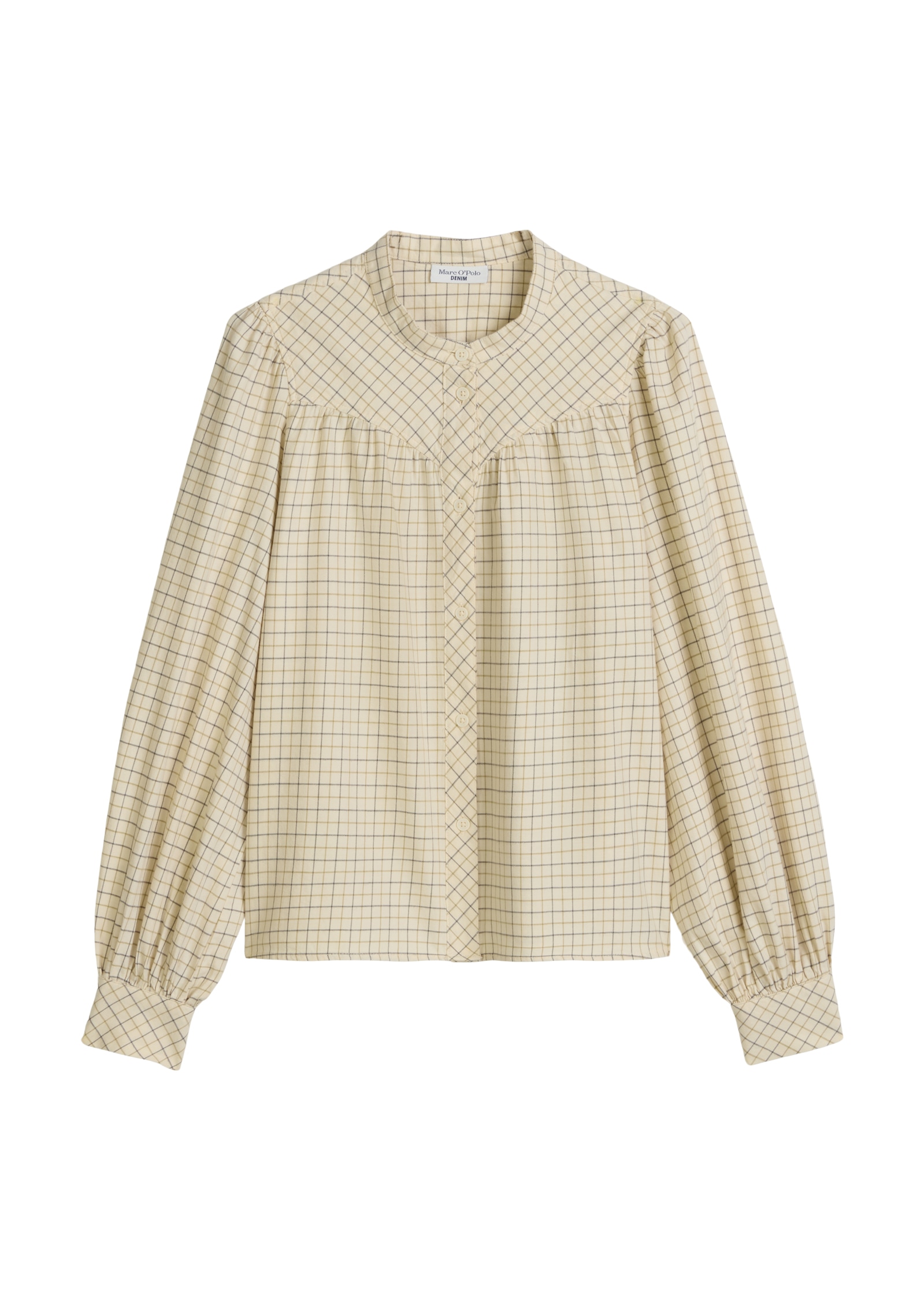 Marc O'Polo DENIM Langarmbluse , A-Shape in softer Flanell-Qualität, kariert
