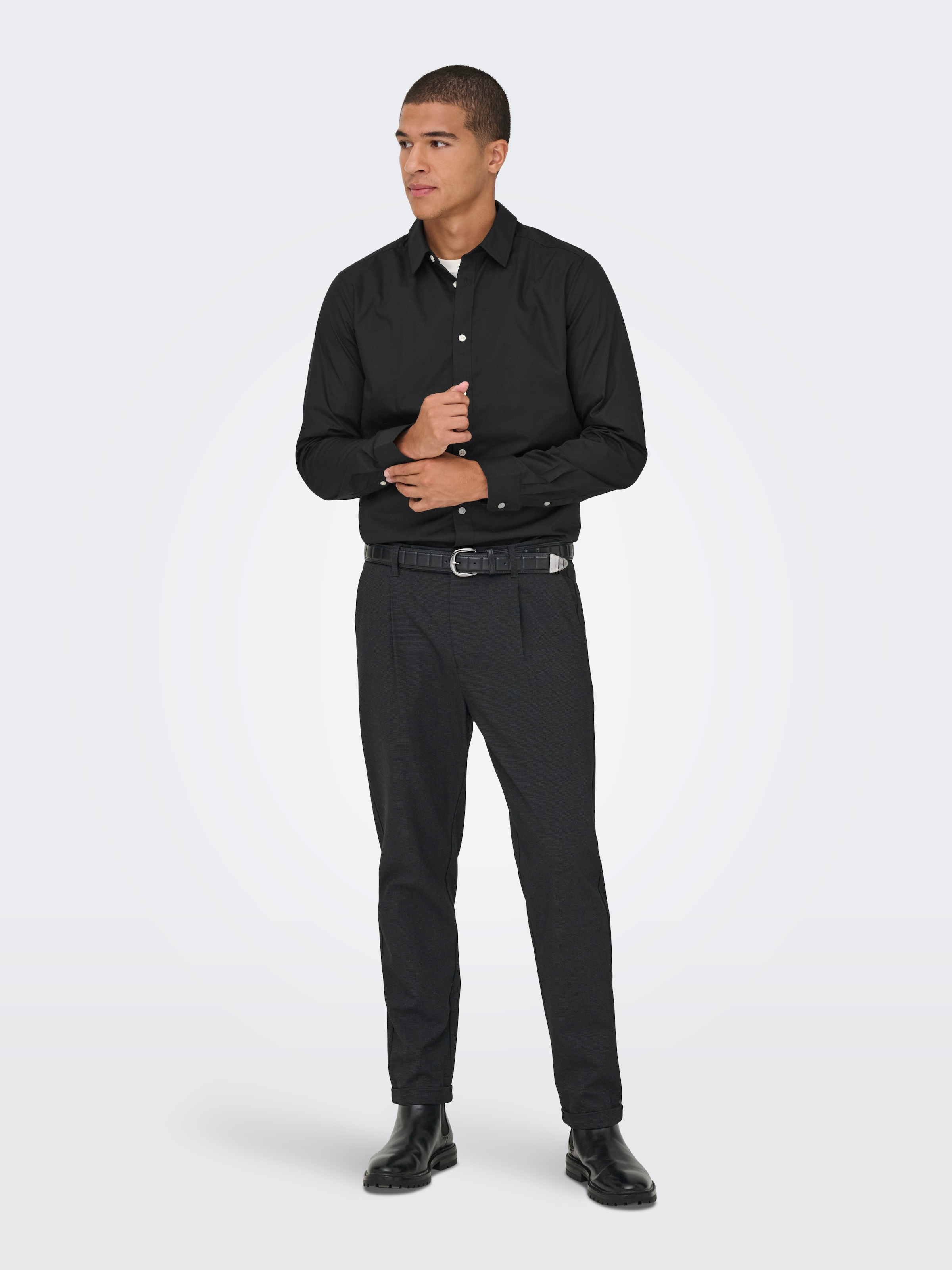 ONLY & SONS Langarmhemd »ONSFLORIAN LIFE LS POPLIN SHIRT OTL«