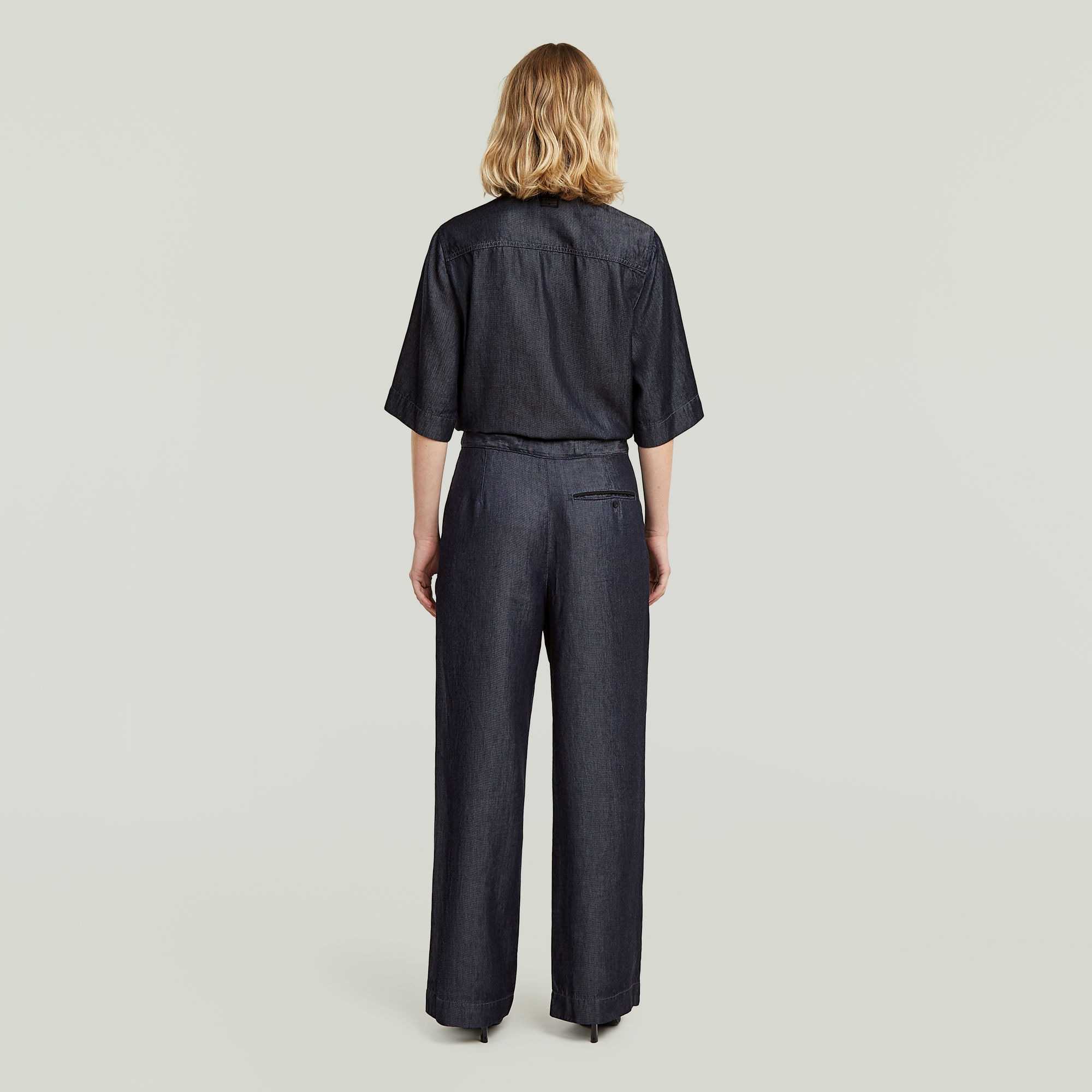 G-STAR Jumpsuit »JMP Regular« mit Hemd-Details, Denim-Look, Regular Fit