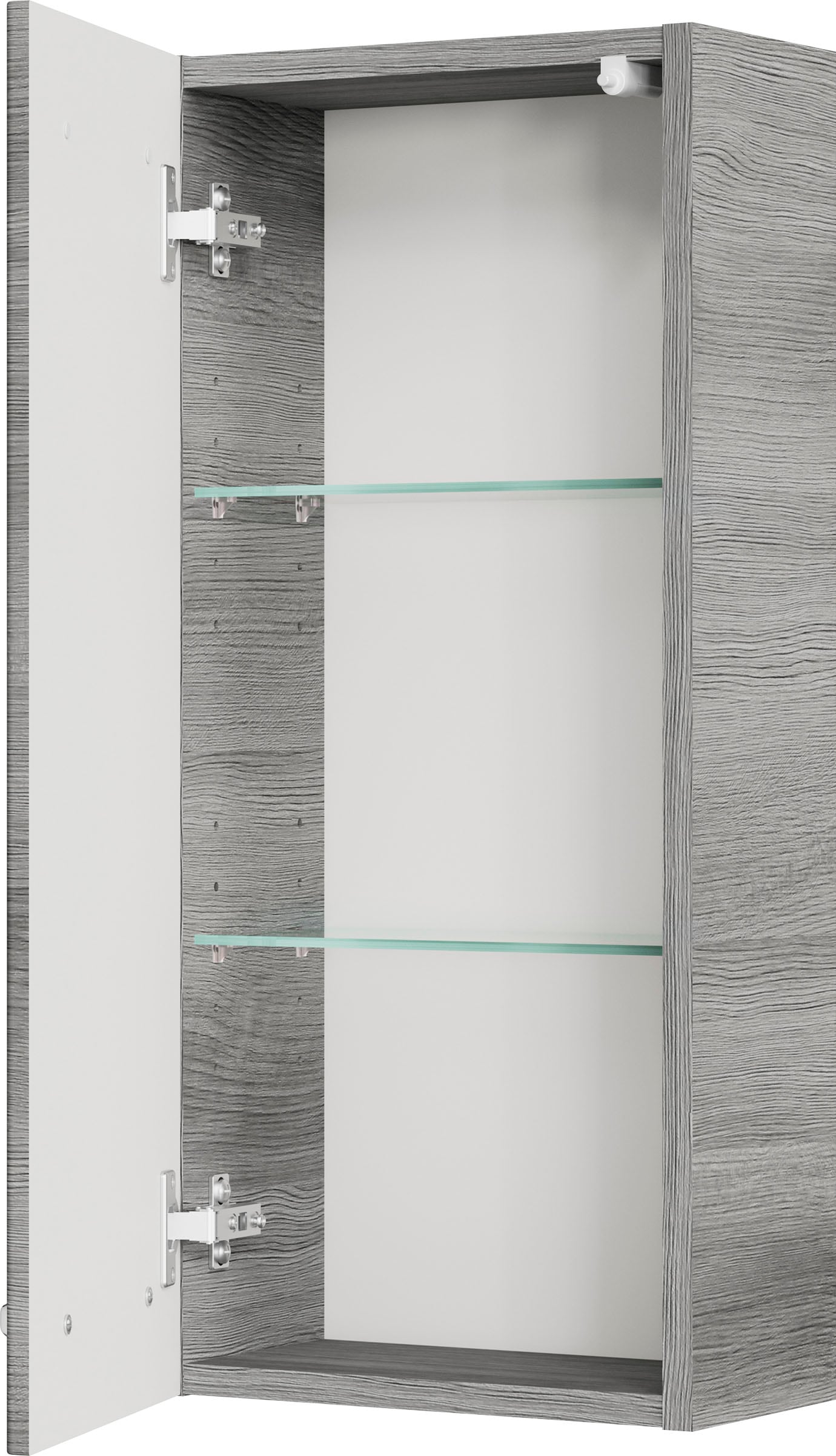 Saphir Badmöbel-Set »Quickset 4-teilig, Glaswaschtisch und LED-Spiegelschrank« 5 Stk. tlg.