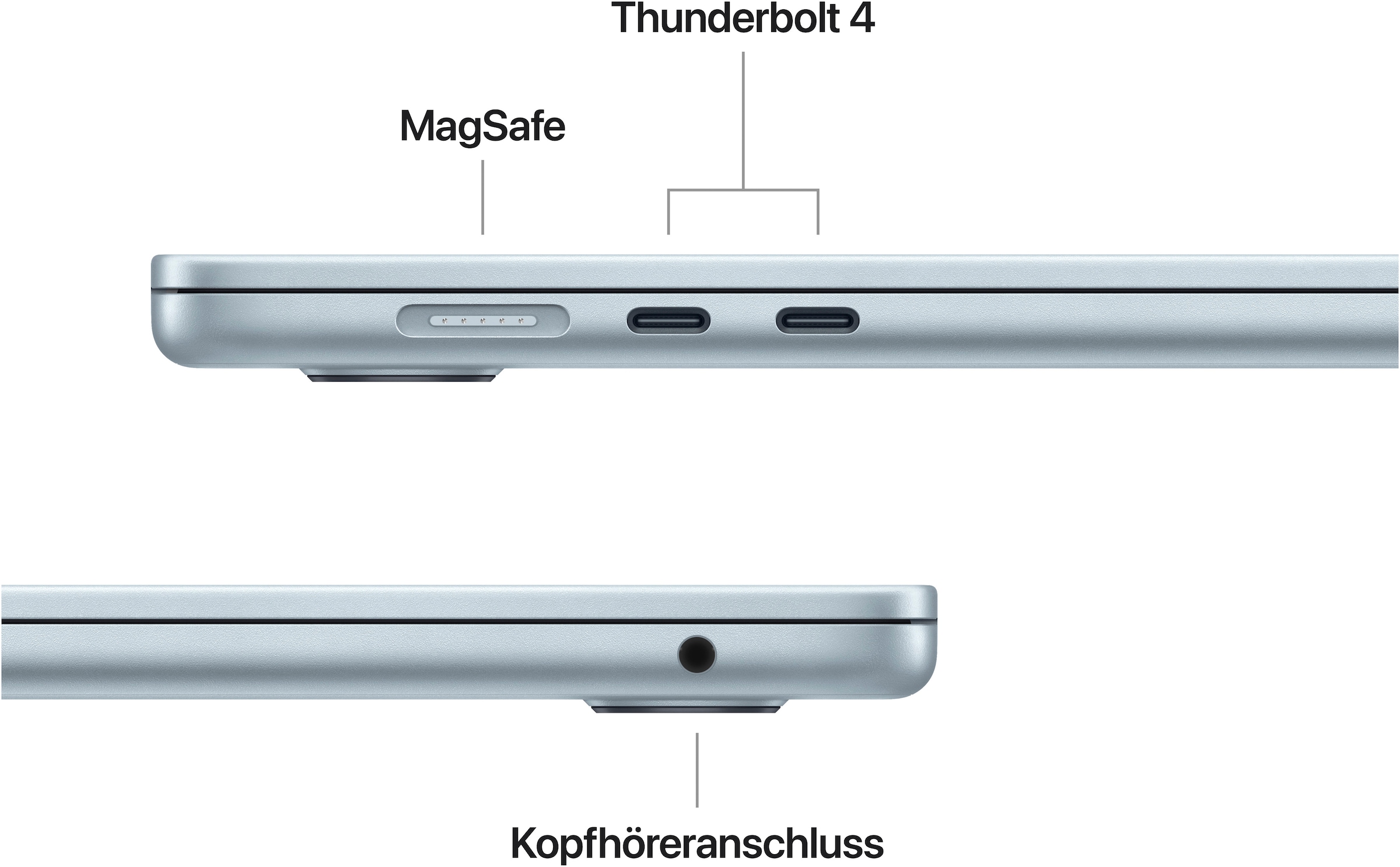 Apple Notebook »MacBook Air 15"«, 38,86 cm, / 15,3 Zoll, Apple, M4, 10-Core CPU, 512 GB SSD