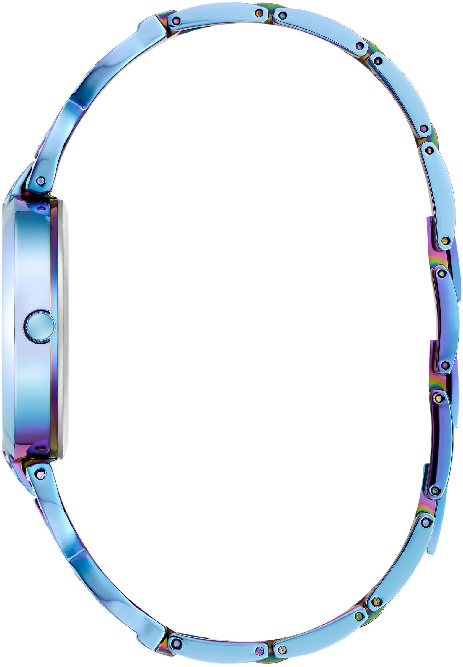 Guess Quarzuhr »CORAL« Armbanduhr, Damenuhr, Edelstahlarmband