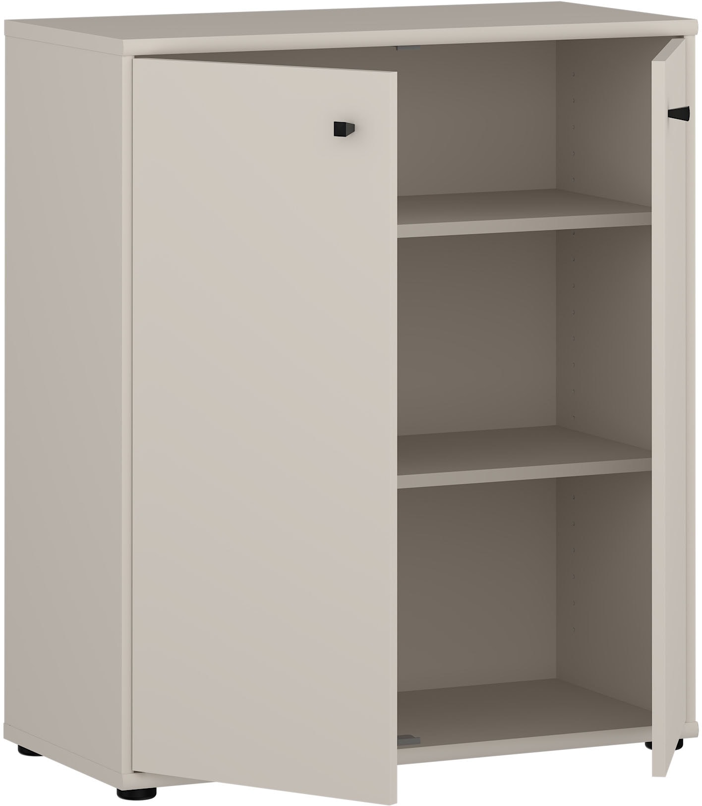 FORTE Kommode »Tempra, Kommode, 2 große Türen , Höhe 85,5 cm« Breite 73,7 cm