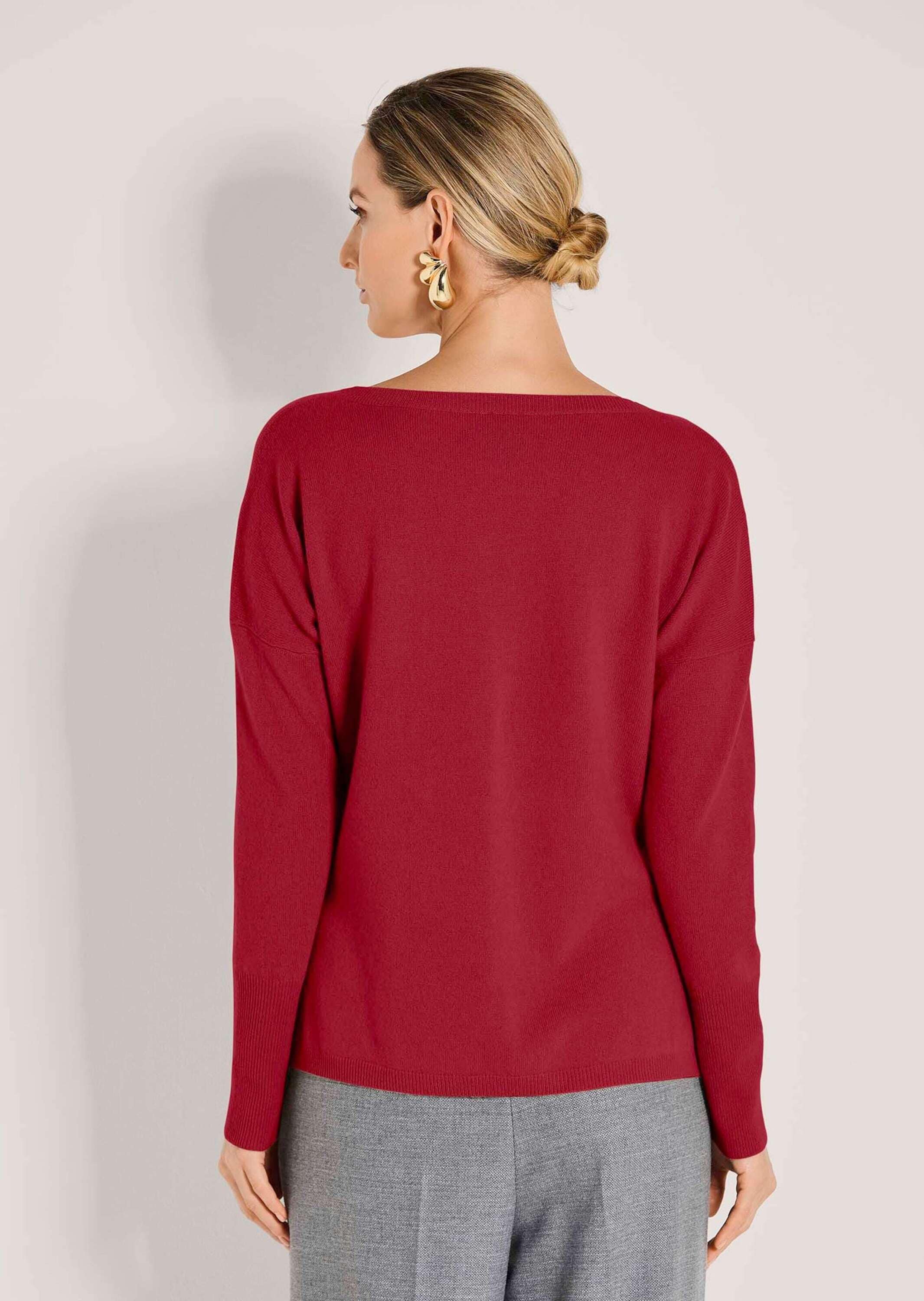 MADELEINE Longpullover »Kaschmirpullover Schlichter Strickpullover mit U-Boot-Ausschnitt« Good-Cashmere-Qualität