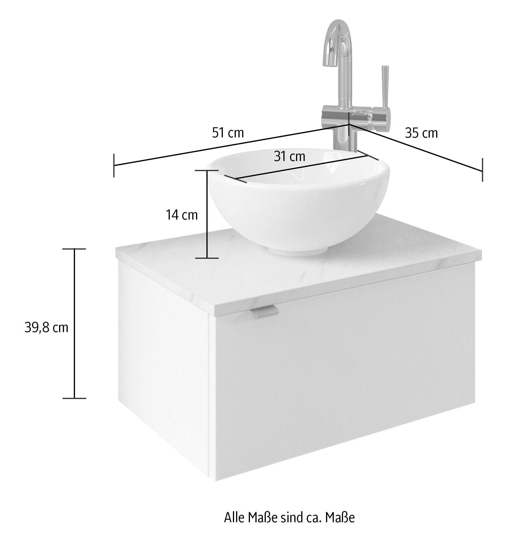 Saphir Badmöbel-Set »Serie 6915« 4 Stk. tlg.