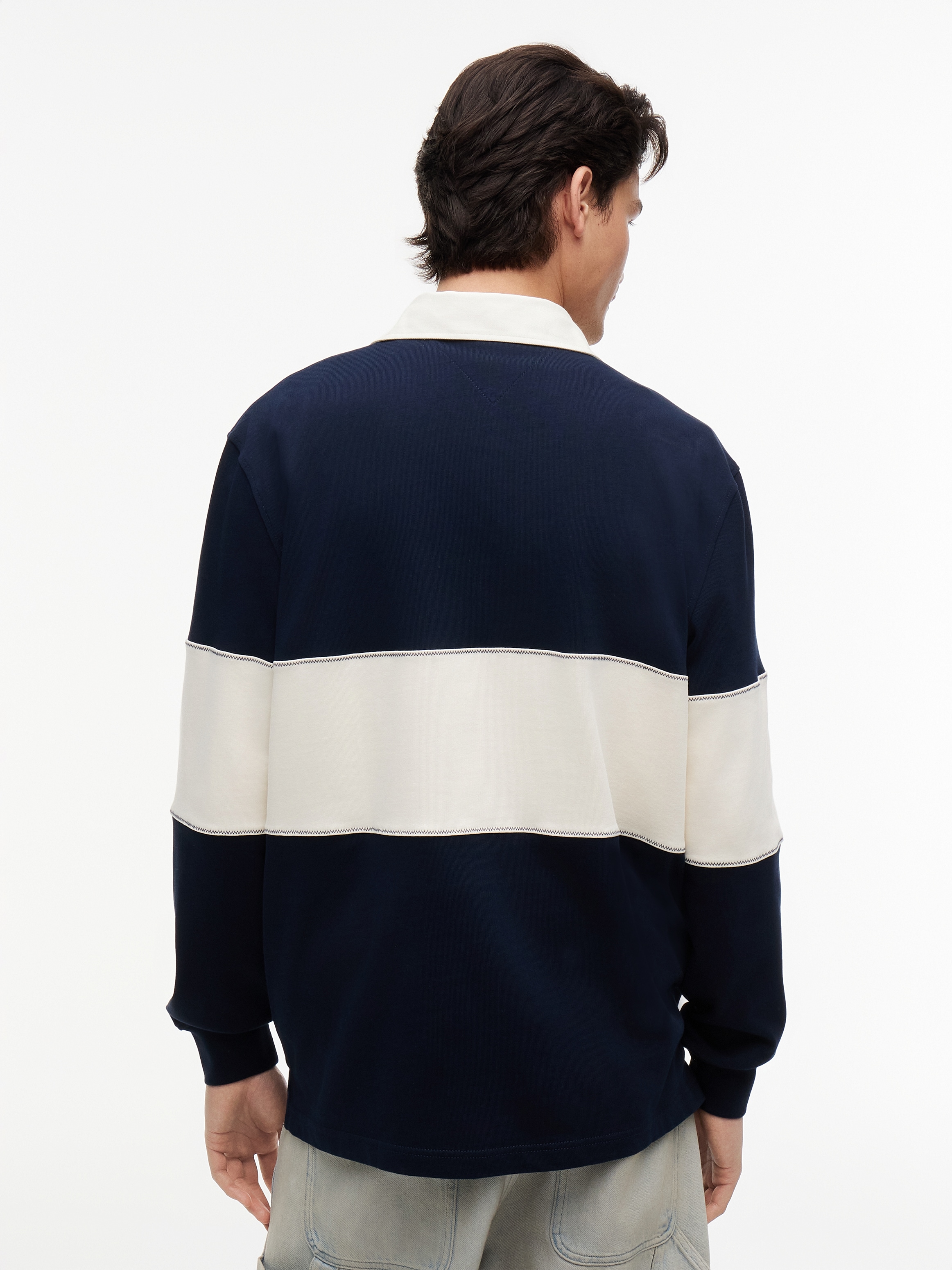 Tommy Jeans Langarm-Poloshirt »RELAX PANEL RUGBY« Relaxed fit mit Polokragen