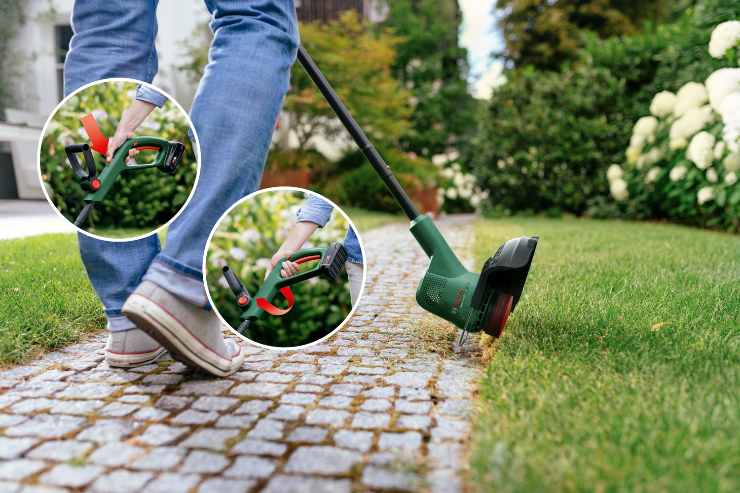 Bosch Home & Garden Akku-Rasentrimmer »Easy GrassCut 18 V-230 Solo«, inkl. Ersatzfadenspule, ohne Akku und Ladegerät