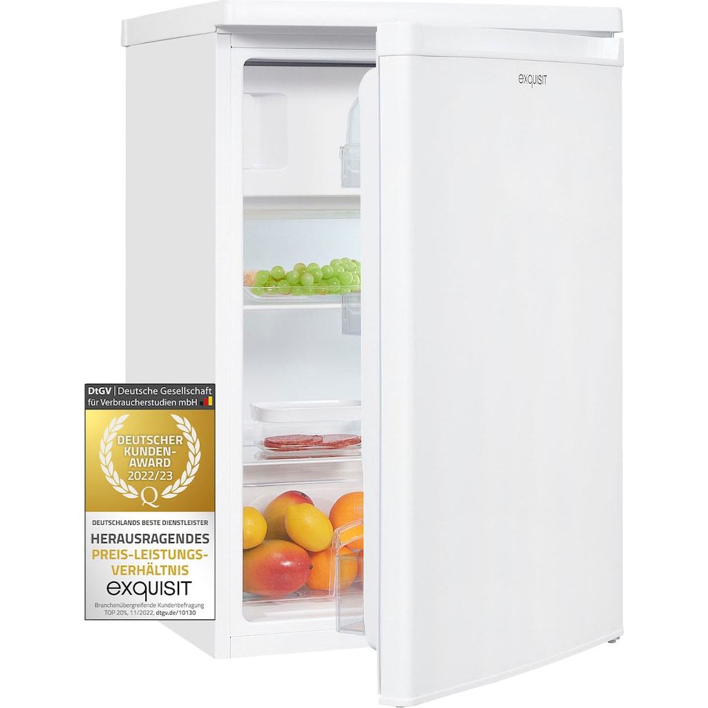 exquisit Kühlschrank »KS16-4-E-040E«, KS16-4-E-040E weiss, 85,5 cm hoch, 55 cm breit