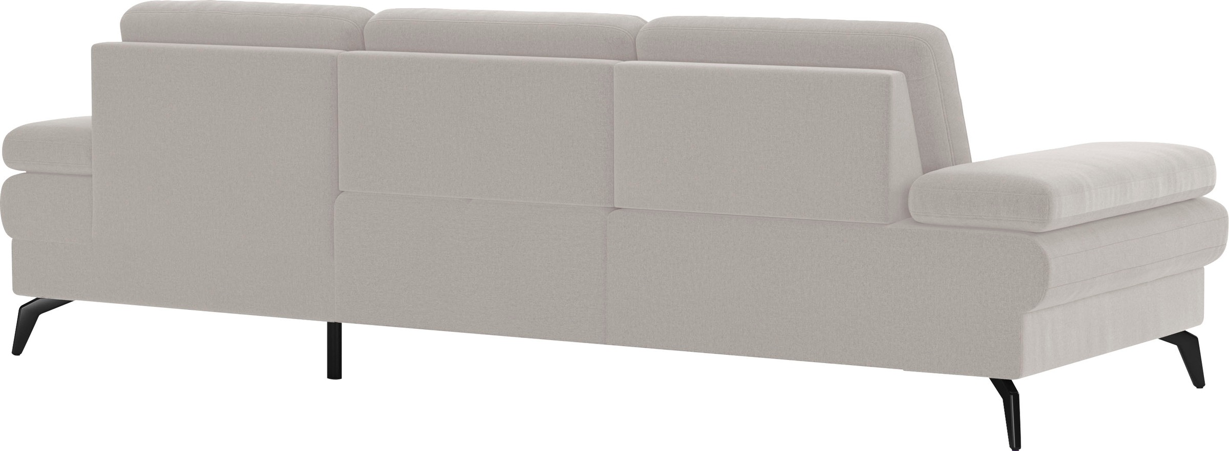 sit&more Ecksofa »Morris L-Form, inkl. Sitztiefenverstellung« wahlweise mit Armteilverstellung, Bettfunktion & Bettkasten