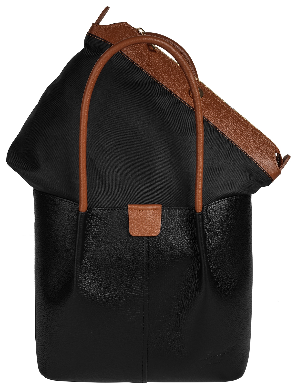 Samantha Look Henkeltasche echt Leder, Made in Italy