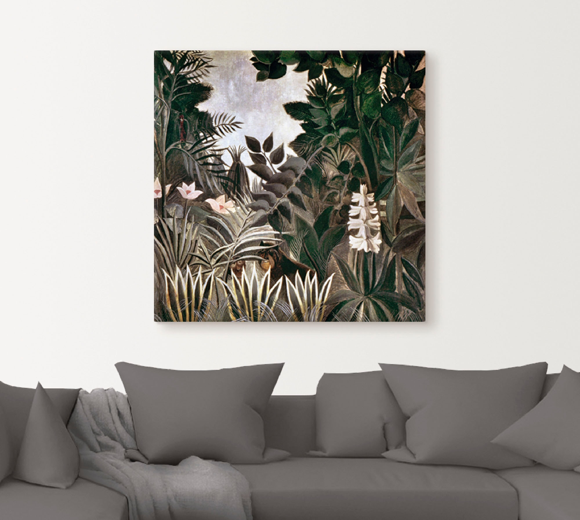 Artland Wandbild »Dschungel, 1909«, Wald, (1 St.), als Leinwandbild, Wandaufkleber in verschied. Größen