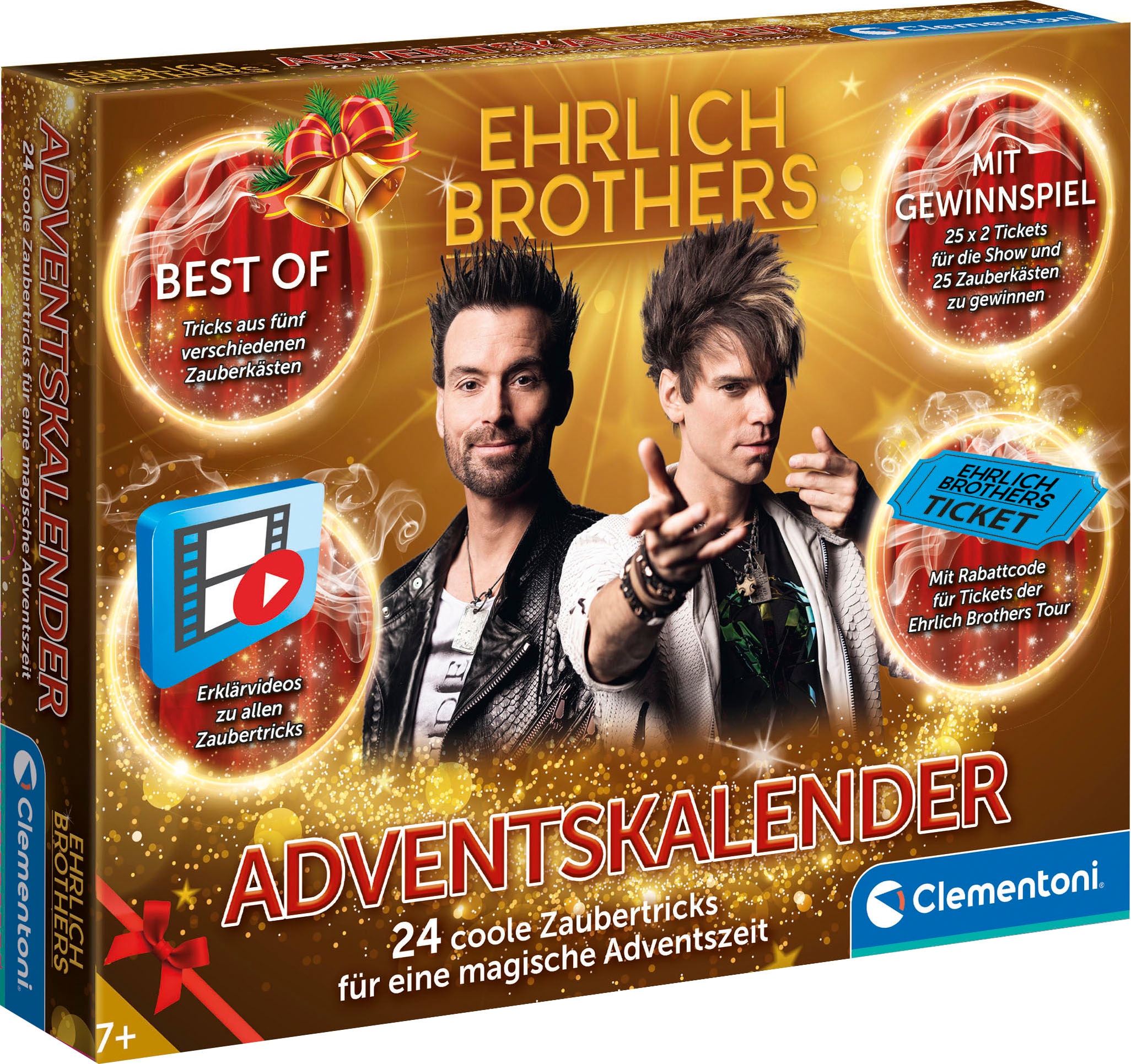 Clementoni® Spielzeug-Adventskalender »Ehrlich Brothers Adventskalender«, ab 7 Jahren