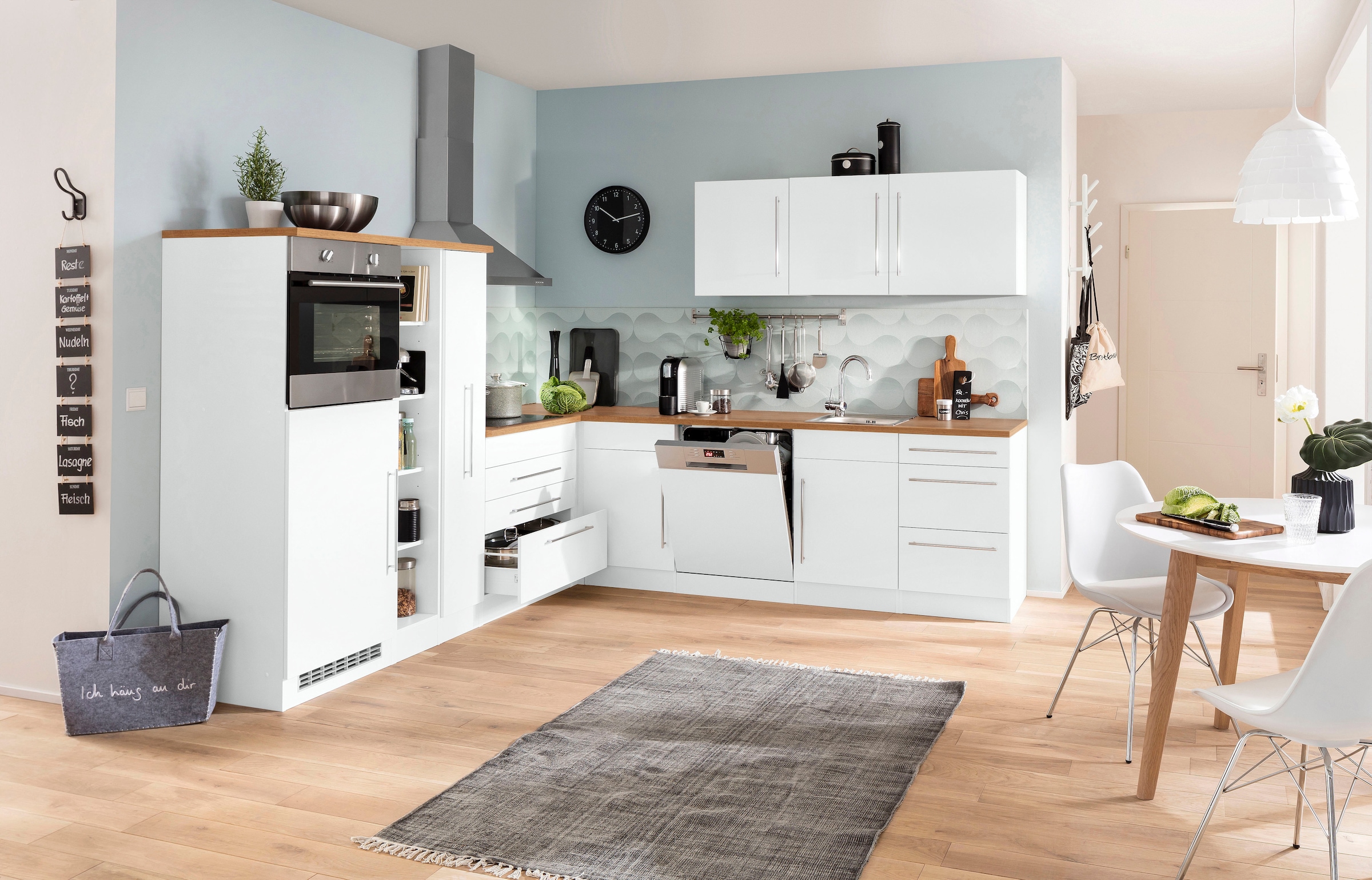 KOCHSTATION Winkelküche »KS-Samos« Stellbreite 260x270 cm, wahlweise mit E-Geräten und Induktion