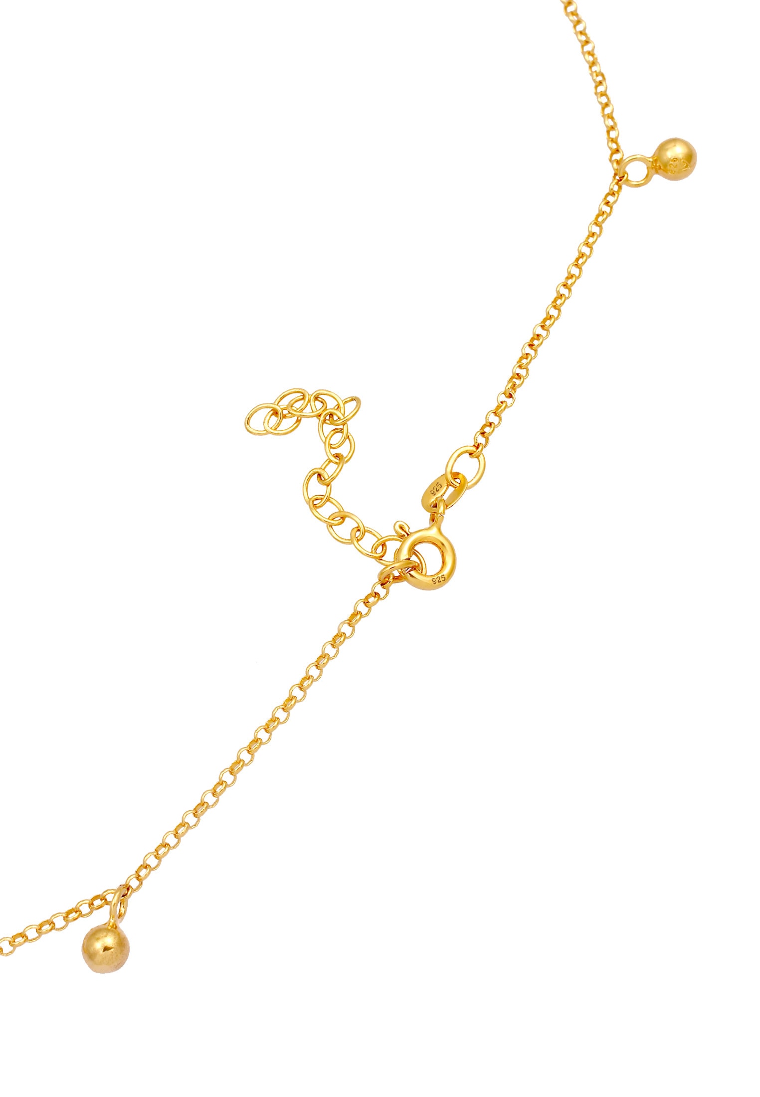 Elli Choker »Halskette Choker kurze Erbskette mit Kugeln 925 Silber«