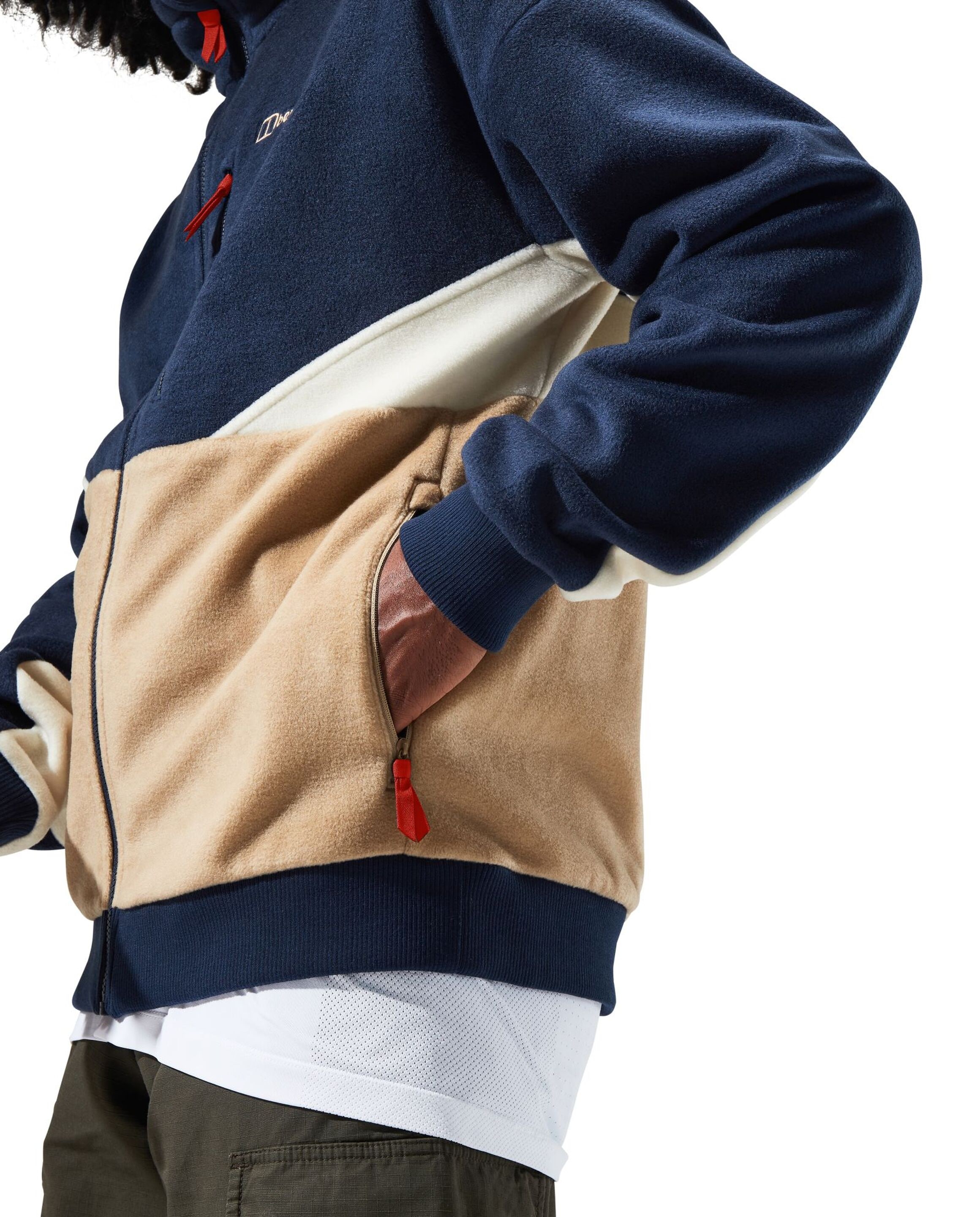 Berghaus Fleecejacke »Berghaus Fleecejacke« ohne Kapuze mit kuschligen Rippbündchen