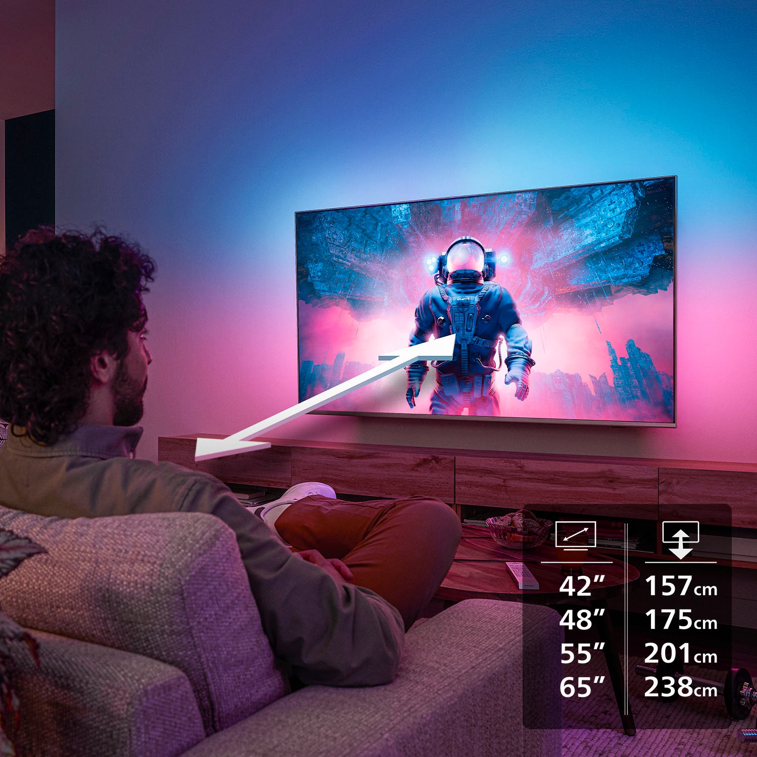 Philips OLED-Fernseher »42OLED810/12«, 4K Ultra HD, Google TV-Smart-TV