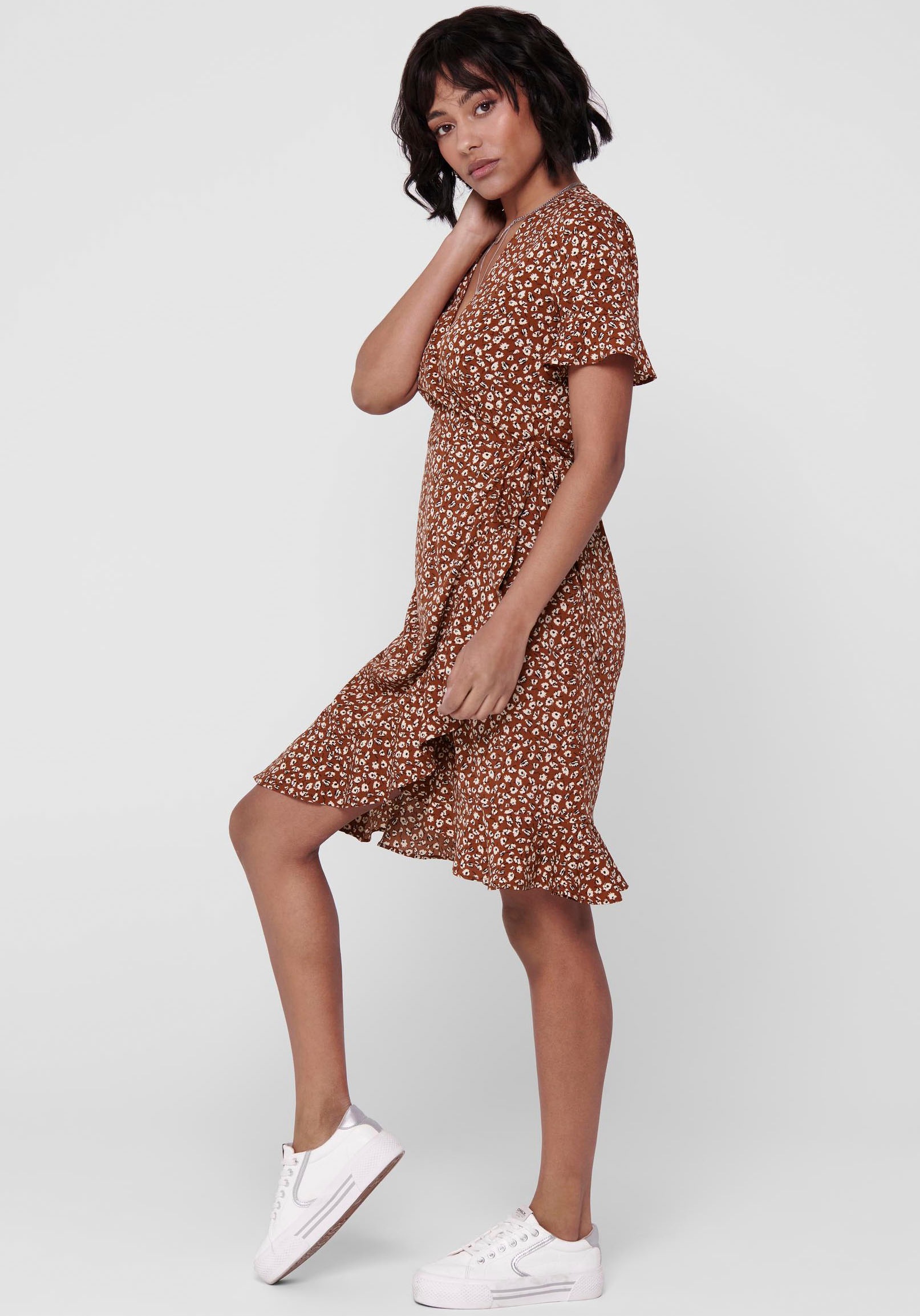 Only Wickelkleid »ONLOLIVIA S/S WRAP DRESS WVN«