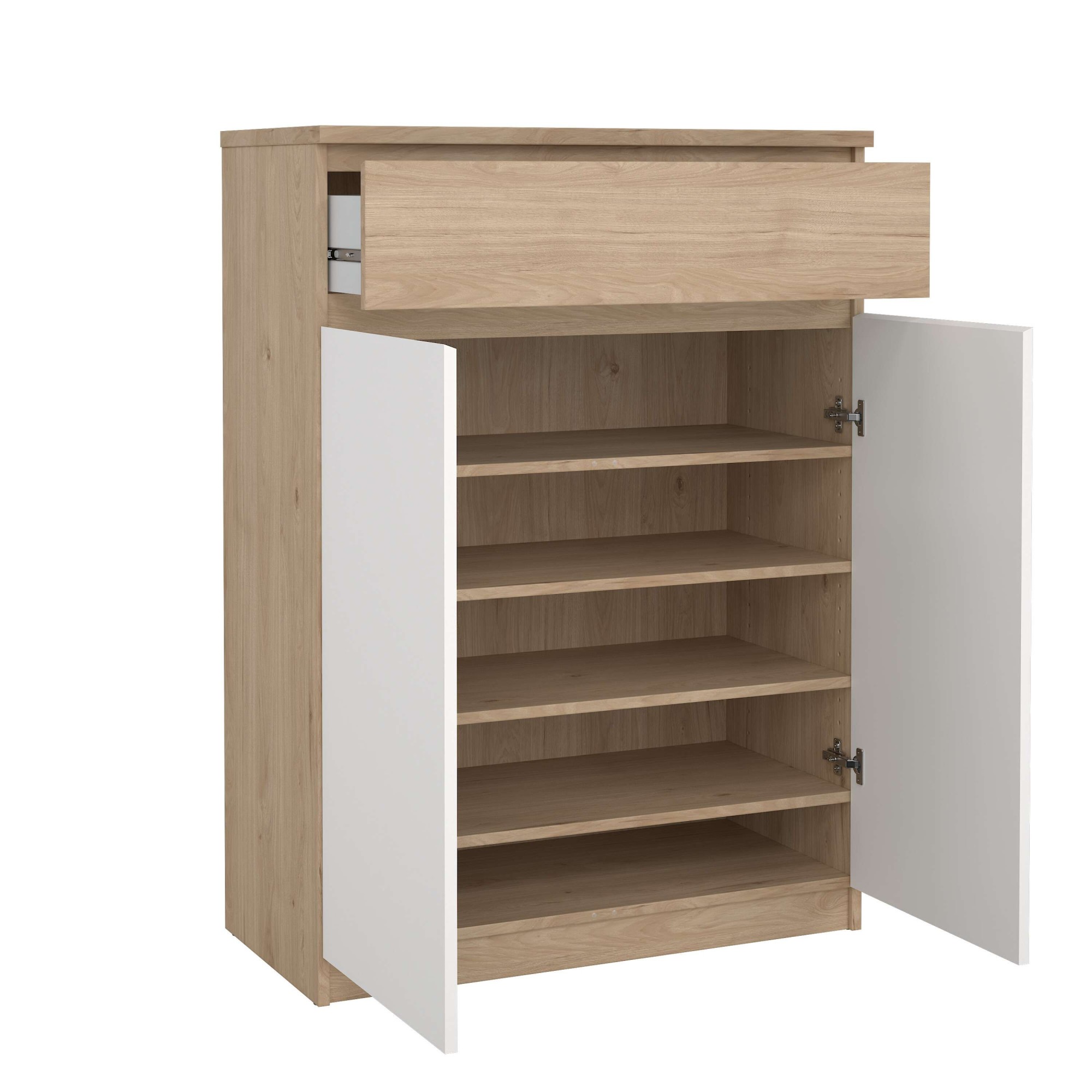 INOSIGN Schuhschrank »Naia Schuhaufbewahrung, Schuhkommode, Schuhregal, Garderobenschrank,«, mit 2 Türen und 4 Einlegeböden, 1 Schublade, Breite 80 cm