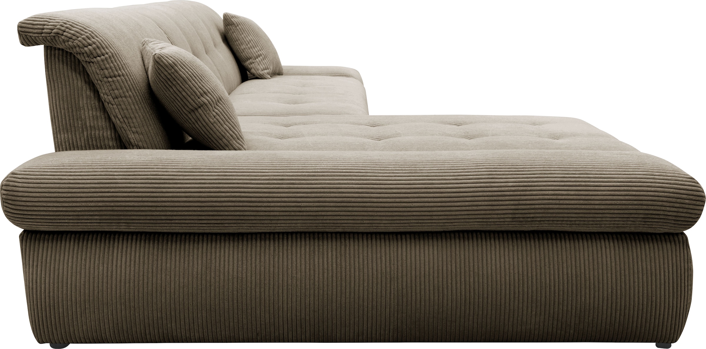 DOMO collection Ecksofa »Moric B/T/H 300/172/80 cm, auch in Cord, L-Form«, XXL-Format, wahlweise auch mit Bettfunktion und Armverstellung