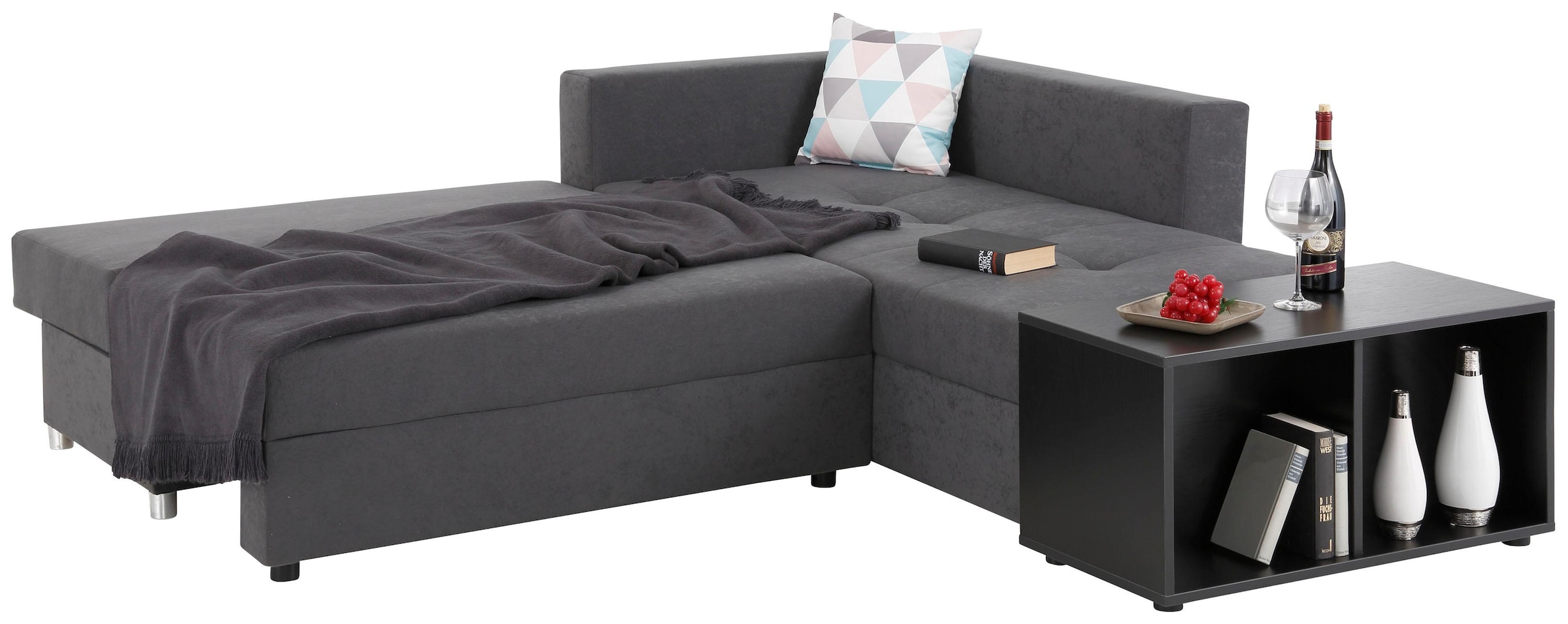 Home affaire Ecksofa Italia, mit Bettfunktion und Bettkasten